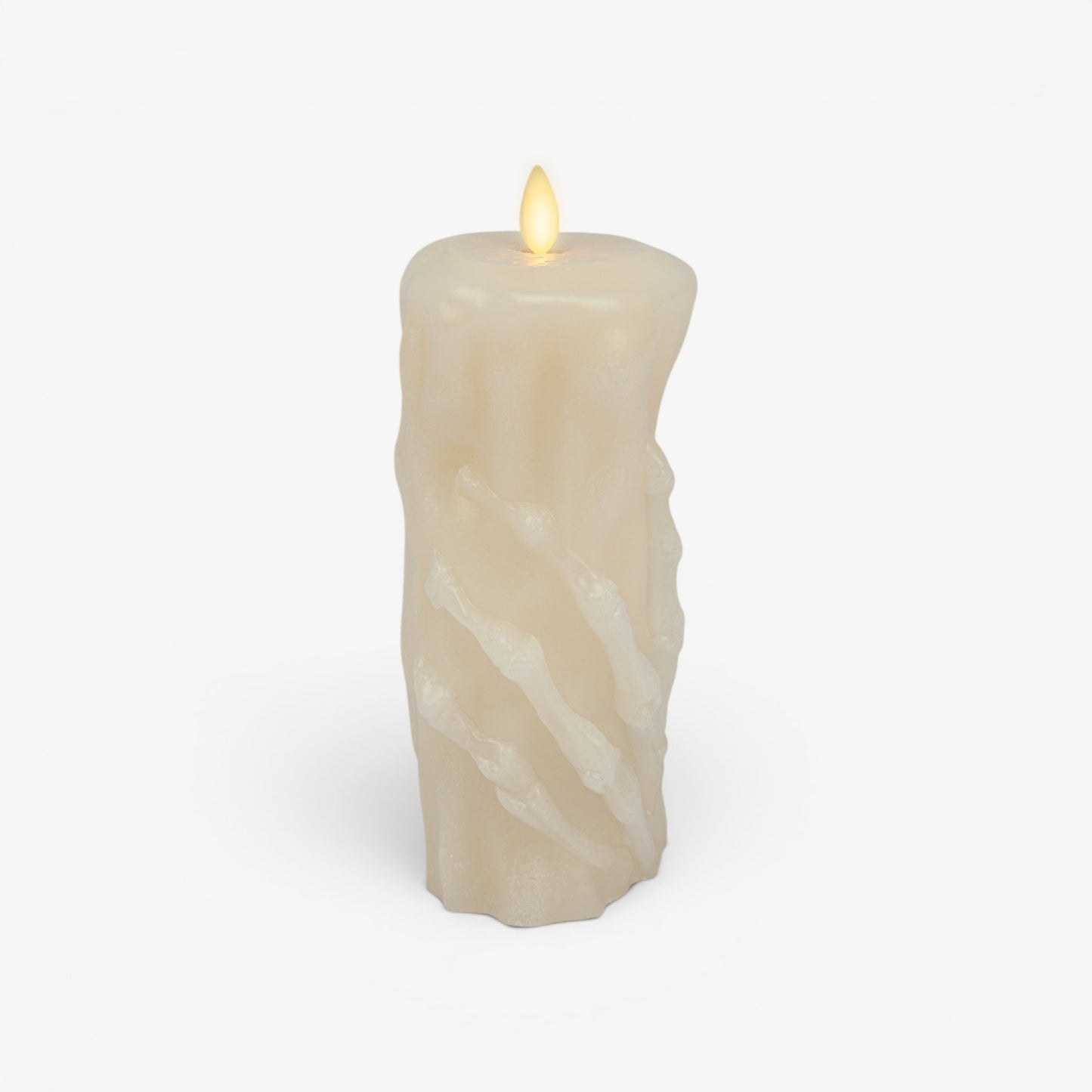 Pearl Ivory Skeleton Hand Pillar