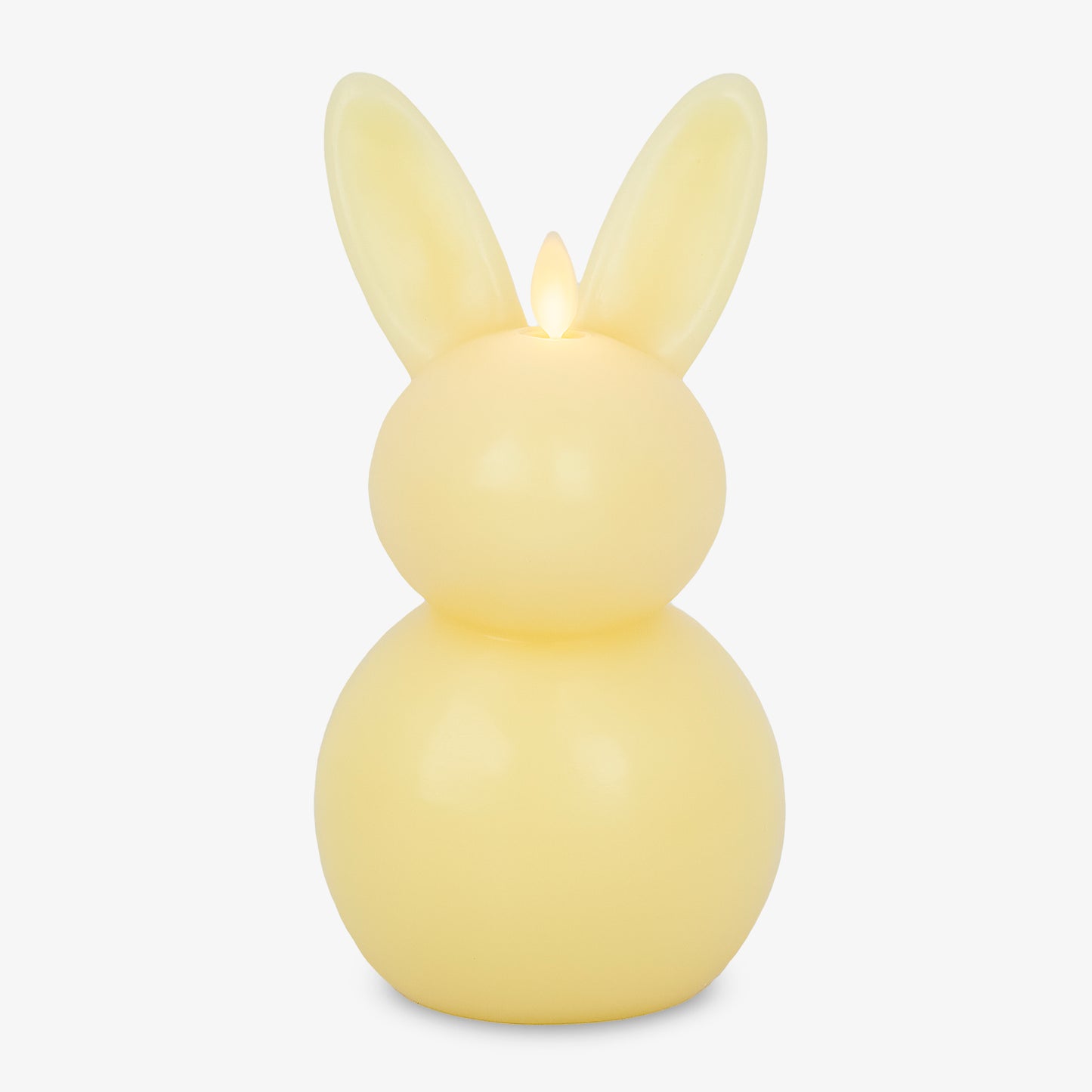 Lemon Chiffon Flameless Candle Bunny