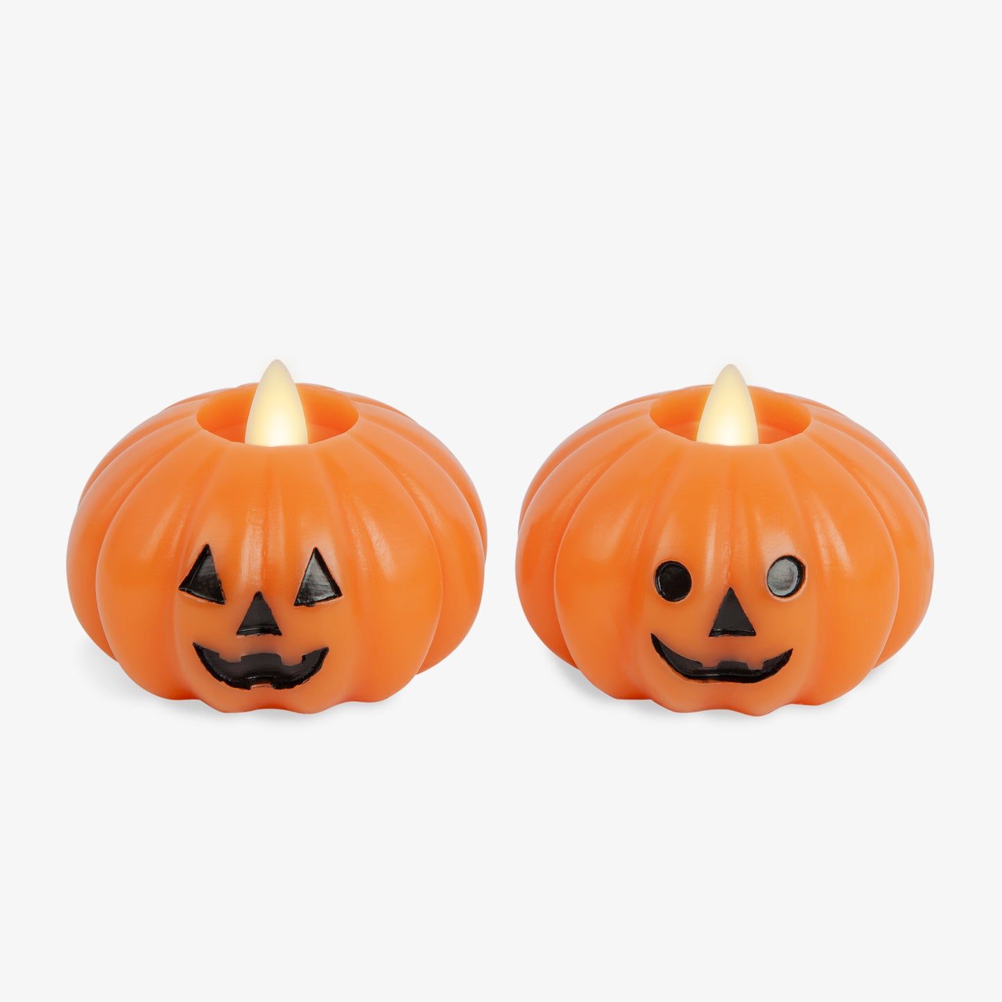 Russet Orange Flameless Candle Jack-o-lantern Tealights