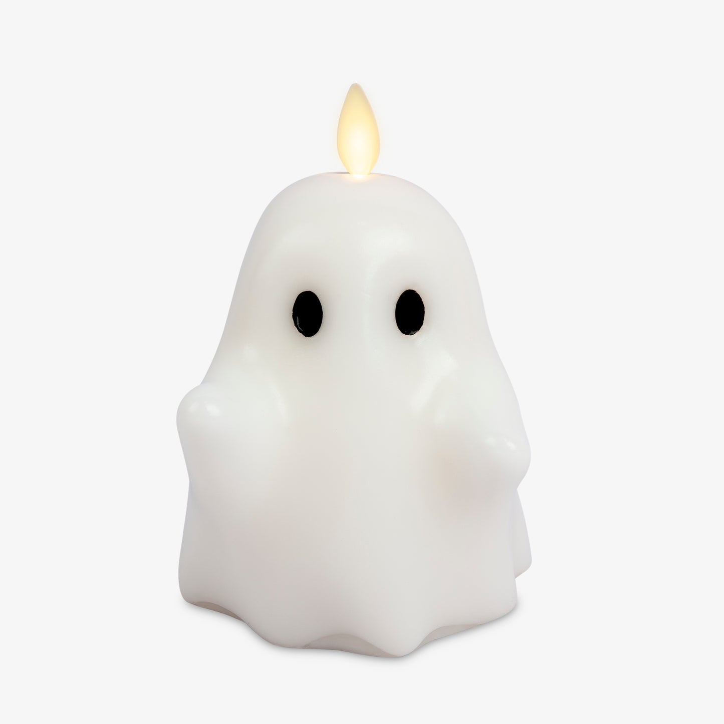 Bright White Flameless Candle Spooky Ghost
