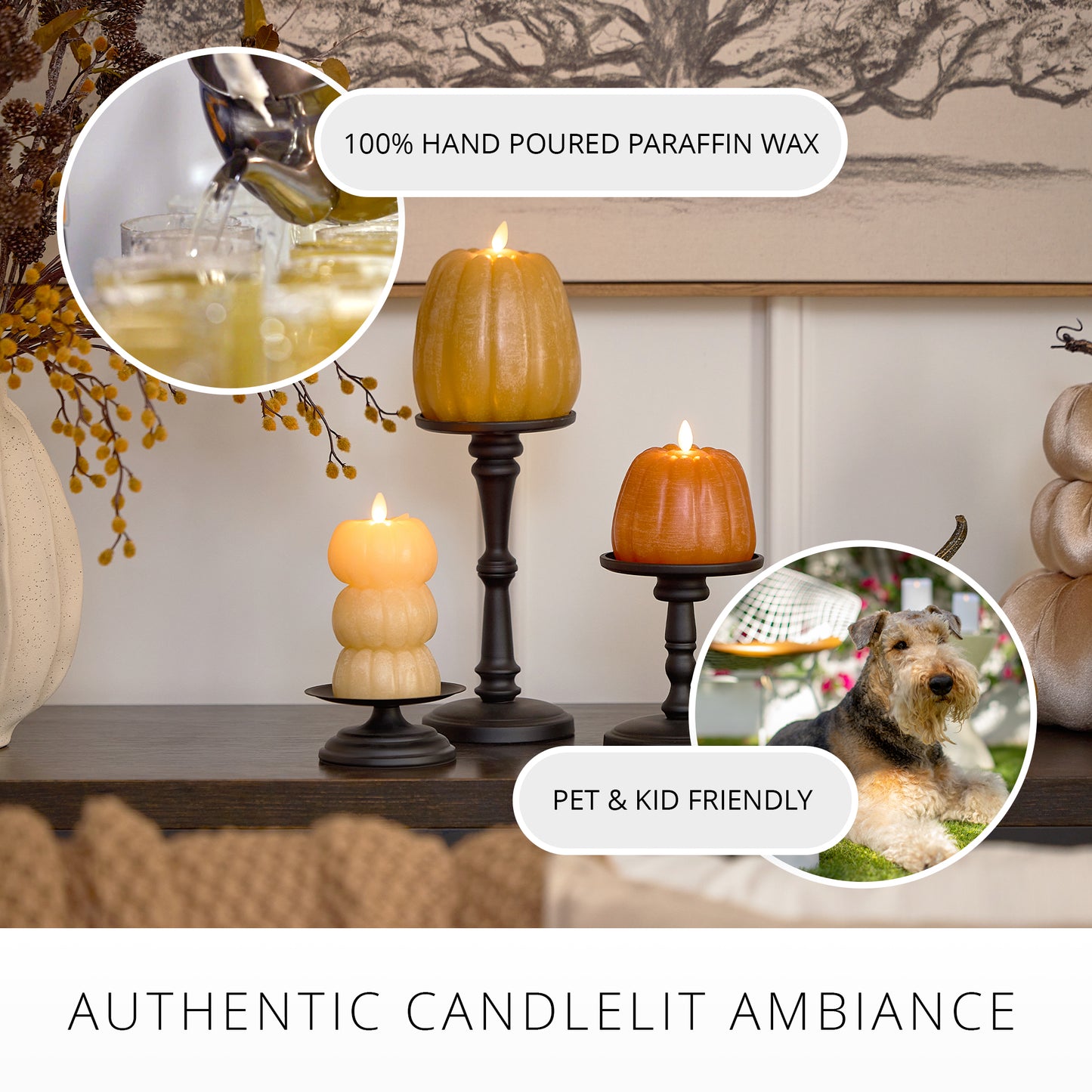 Marmalade Flameless Candle Pumpkin