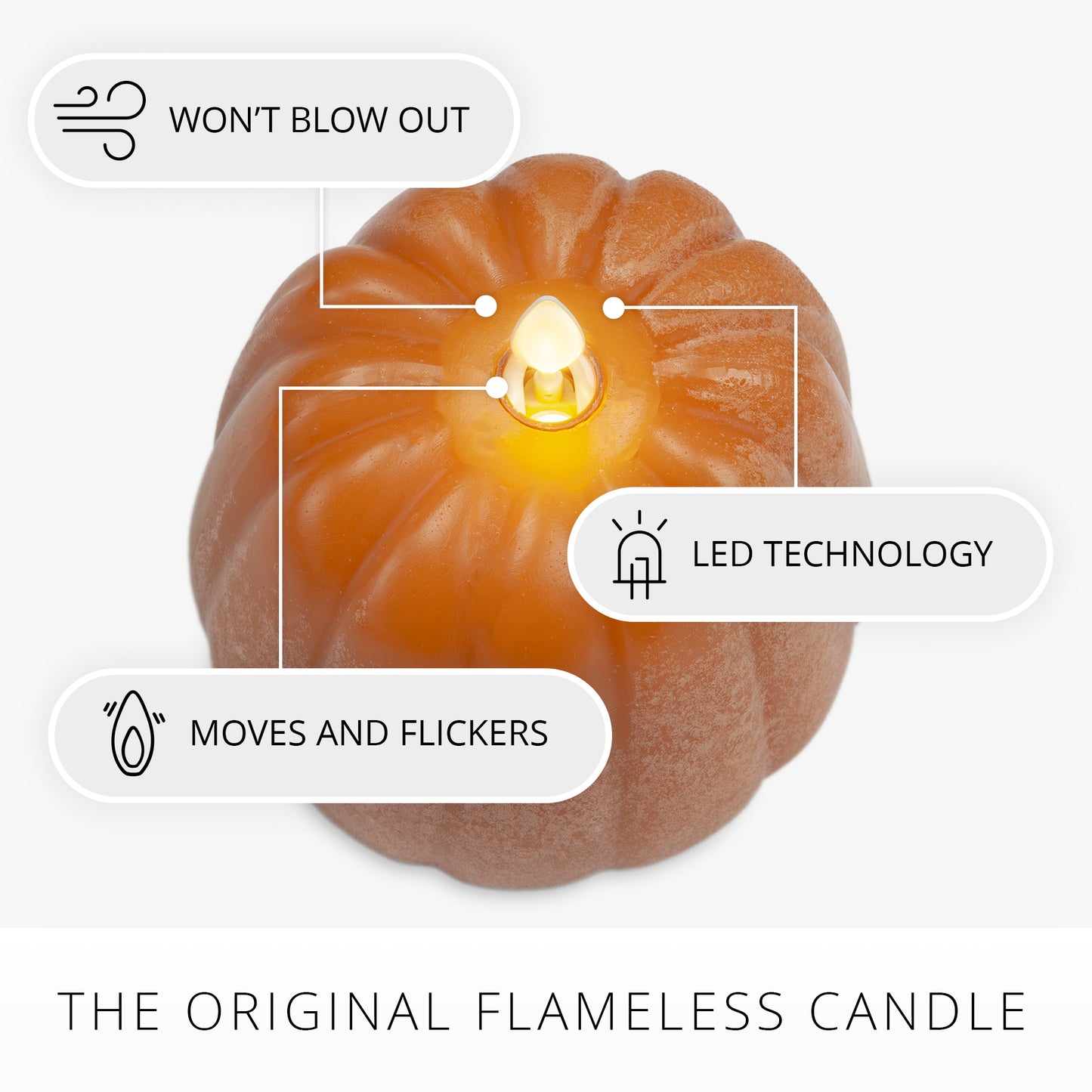 Marmalade Flameless Candle Pumpkin