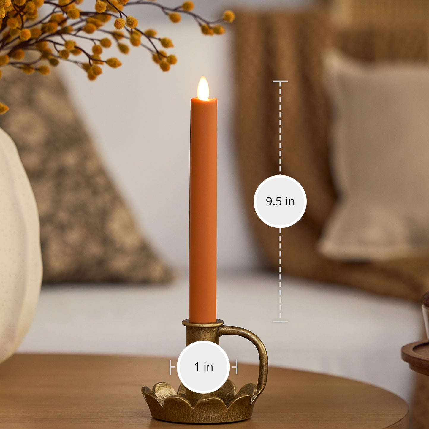 Marmalade Flameless Candle Taper