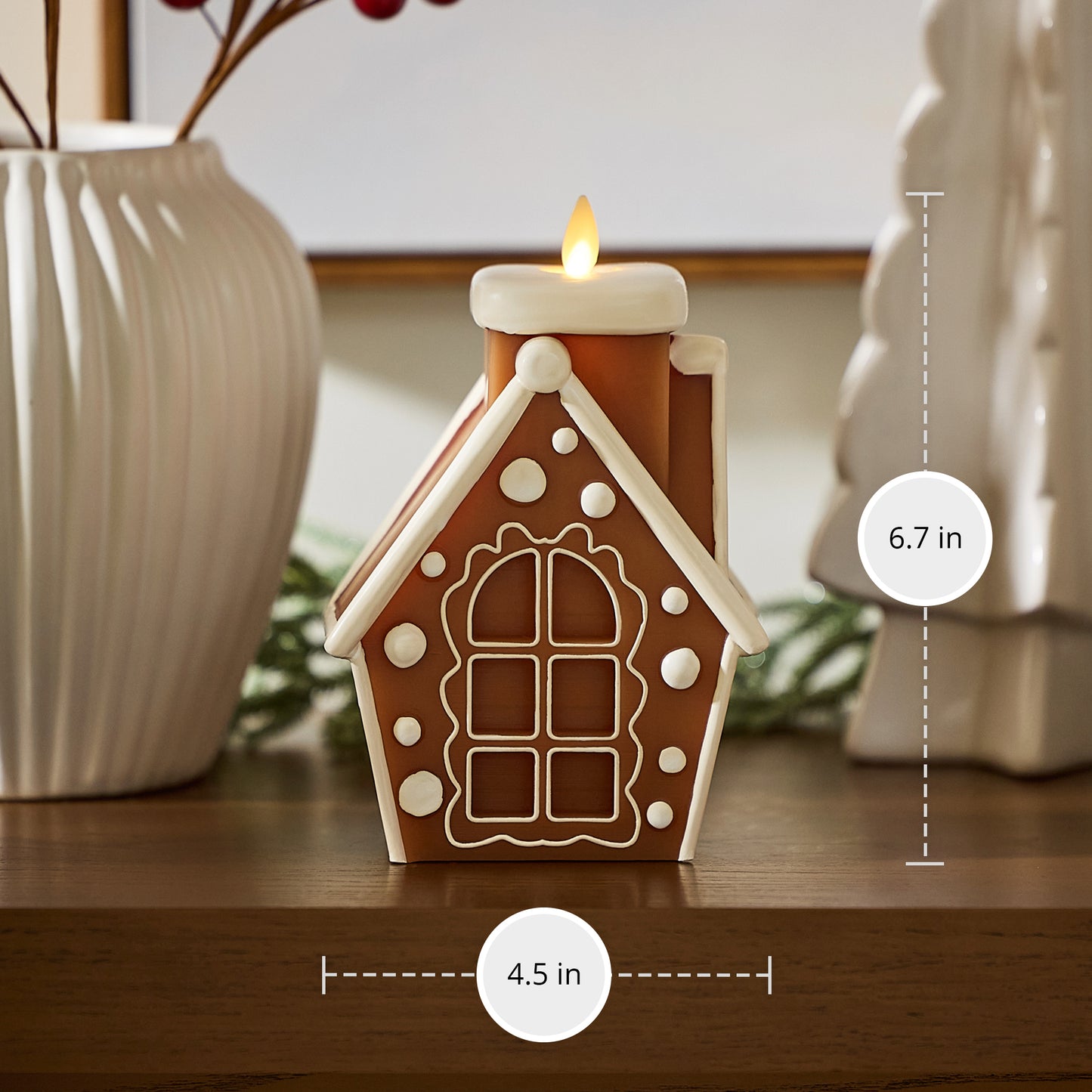 Gingerbread House Flameless Candle