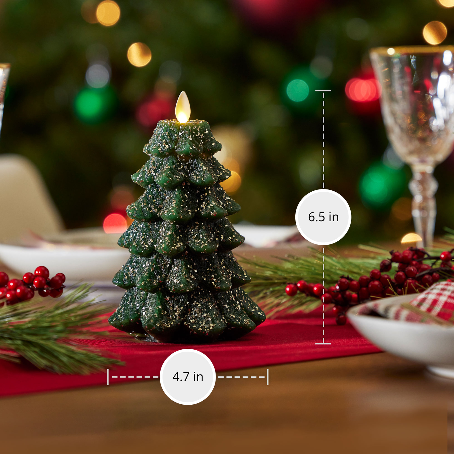 an image of Luminara's Christmas tree candles