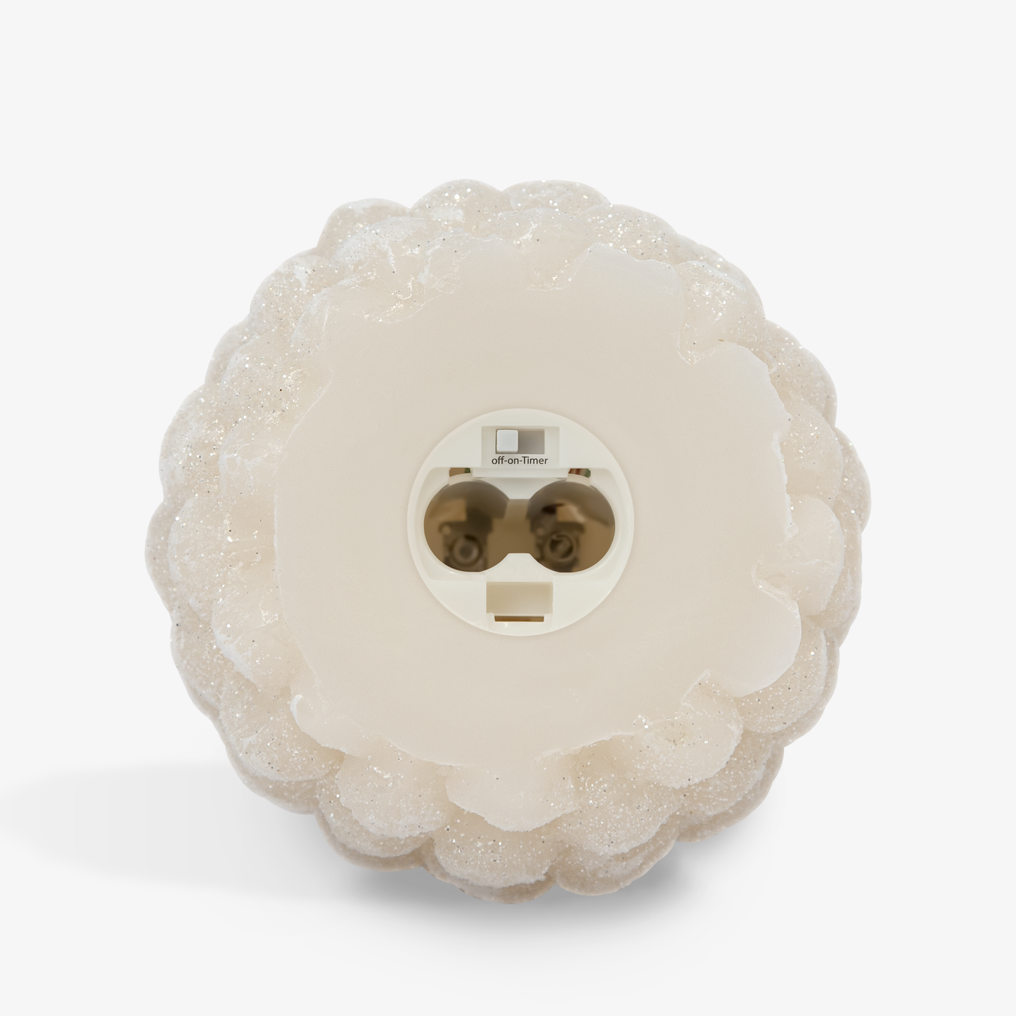 White Swan Flameless Candle Pinecone