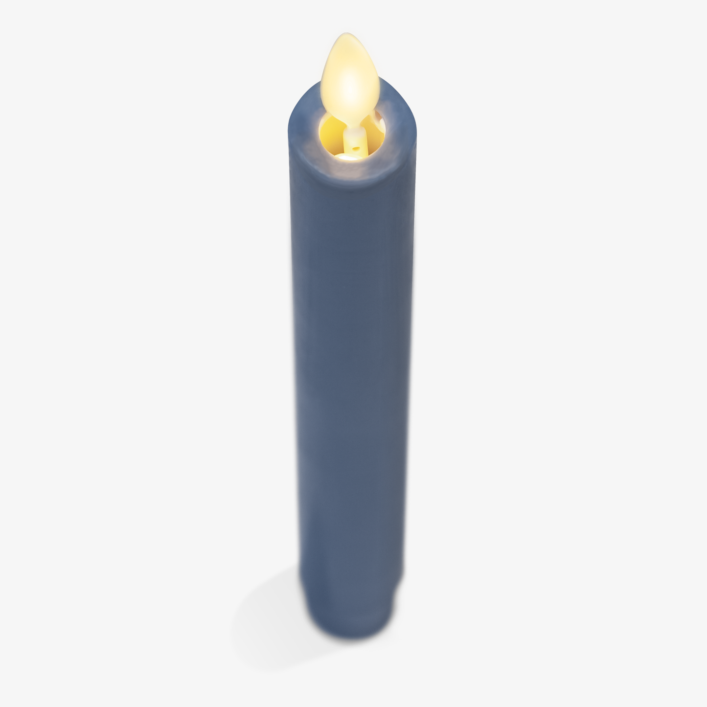 Spring Lake Flameless Candle Tapers - Melted Top - 9.75" Height - Set of 2