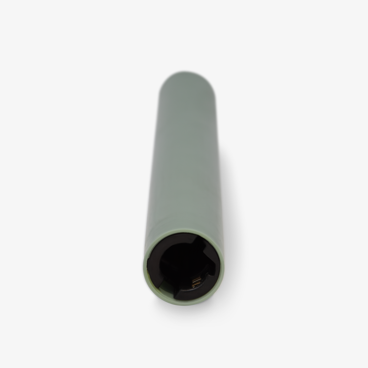 Iceberg Green Flameless Candle Tapers - Melted Top - 9.75" Height - Set of 2
