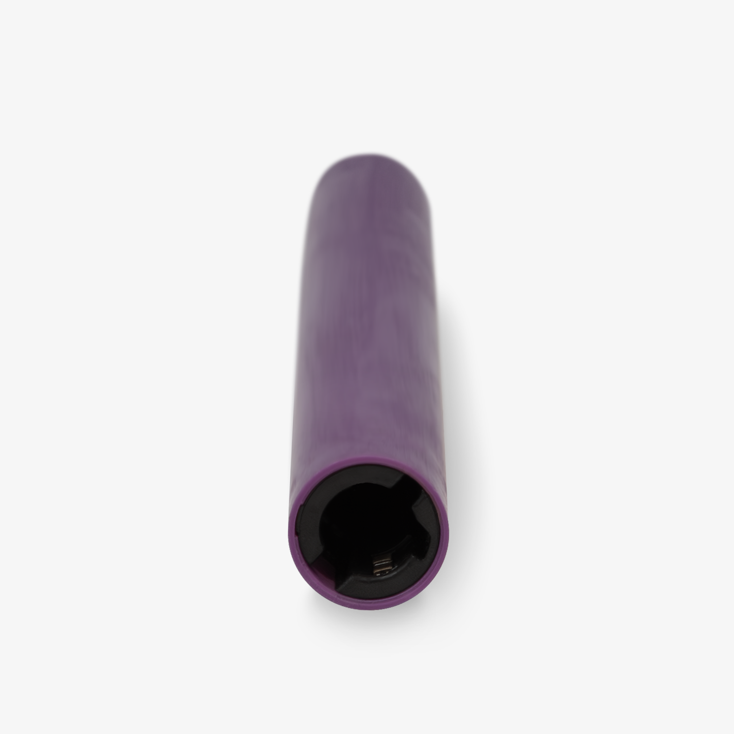 Purple Flameless Candle Tapers - Melted Top - 9.75" Height - Set of 2