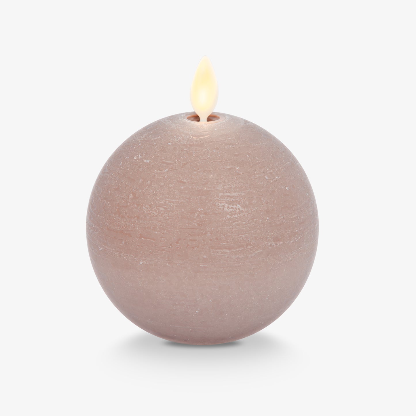 Timeless Taupe Chalky Flameless Candle Sphere