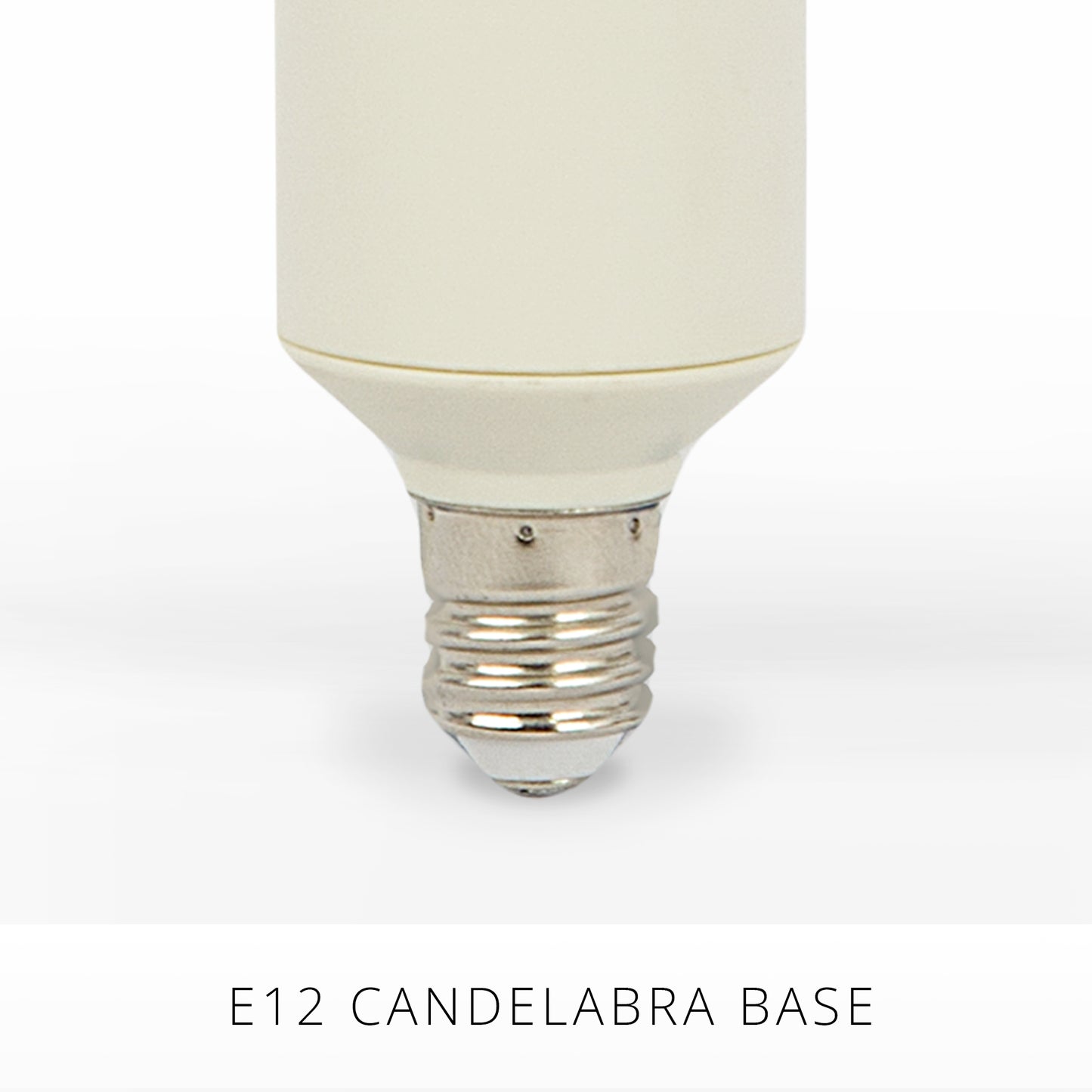 Set of 2 Pearl Ivory Flameless Candle E12 Taper Bulbs