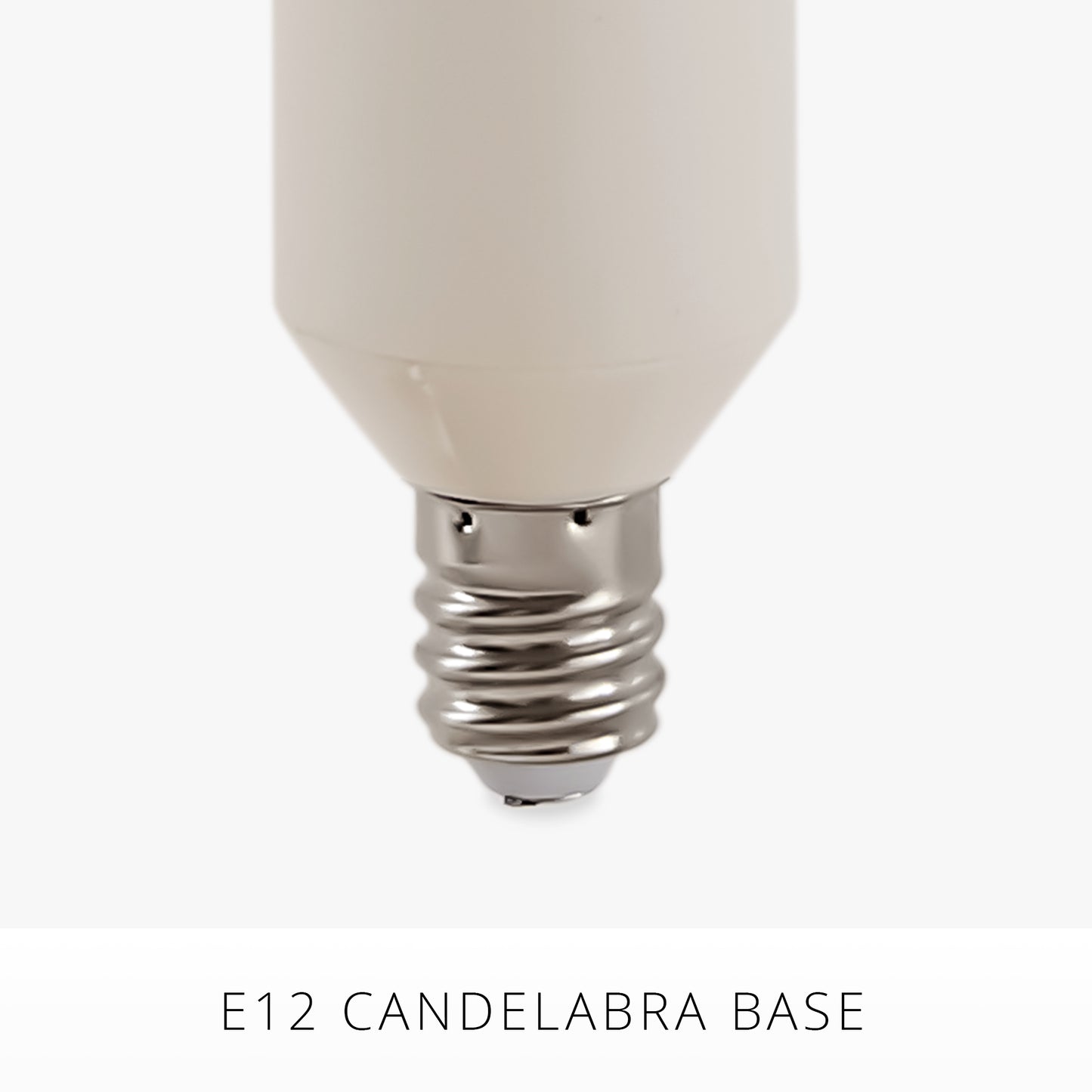 Pearl Ivory Flameless Candle E12 Taper Bulb