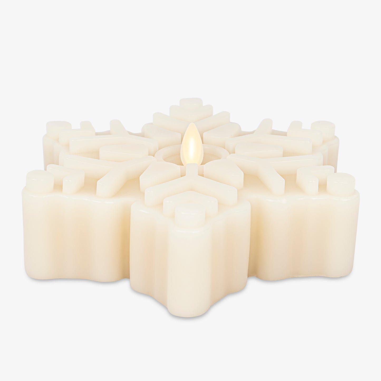 White Swan Flameless Candle Snowflake Tealight