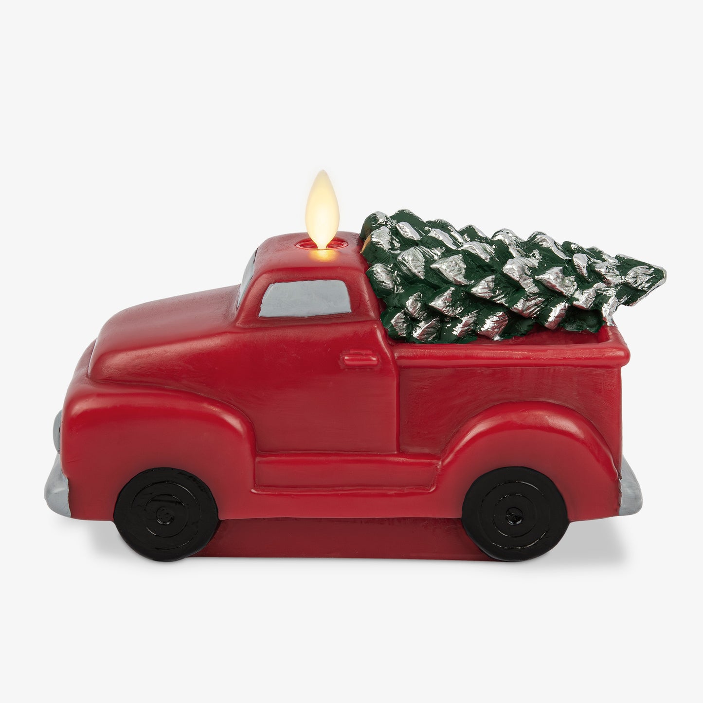 Holiday Red Flameless Candle Holiday Truck