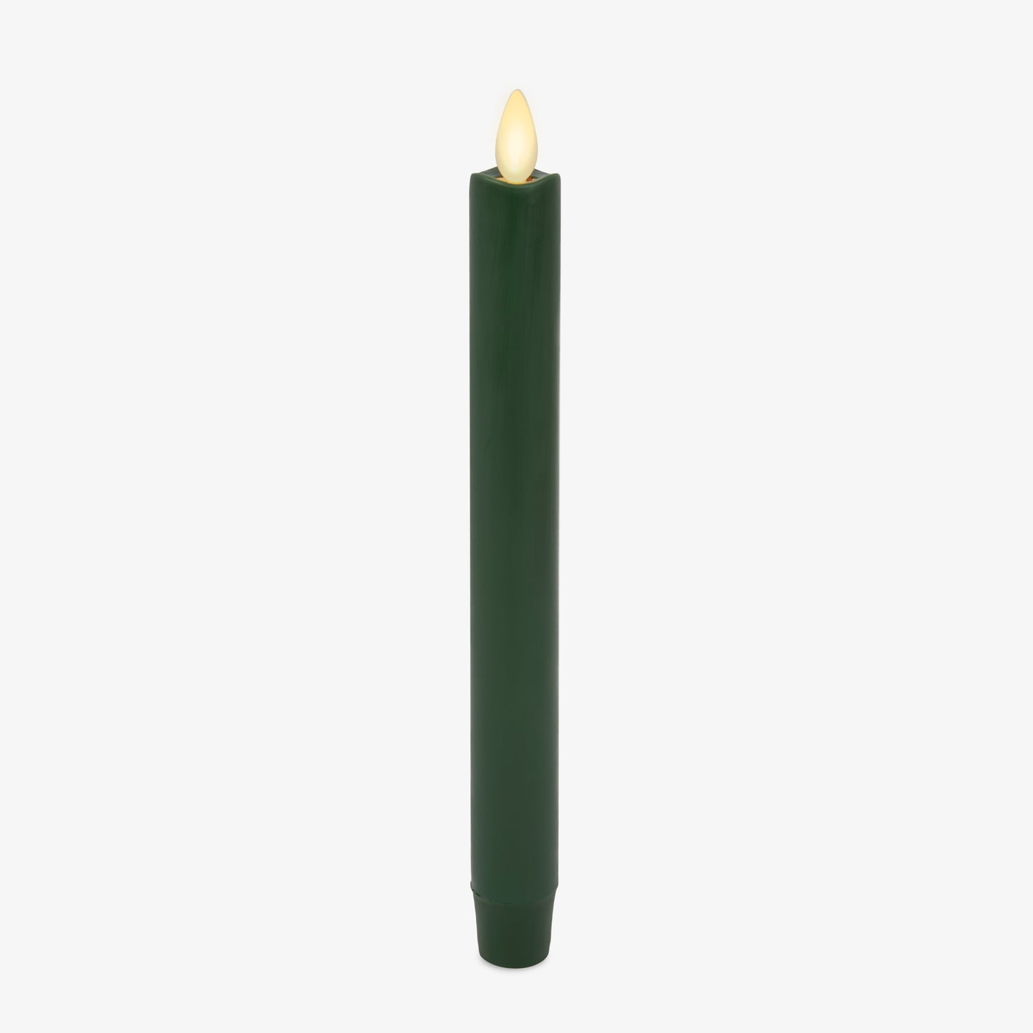 Holiday Green Flameless Candle Taper