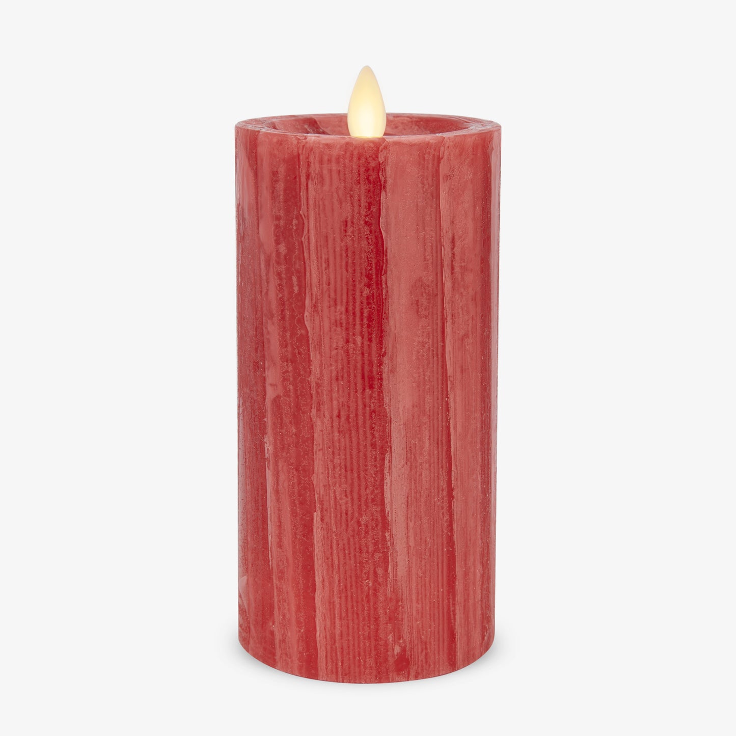 Holiday Red Selenite Flameless Candle Pillar