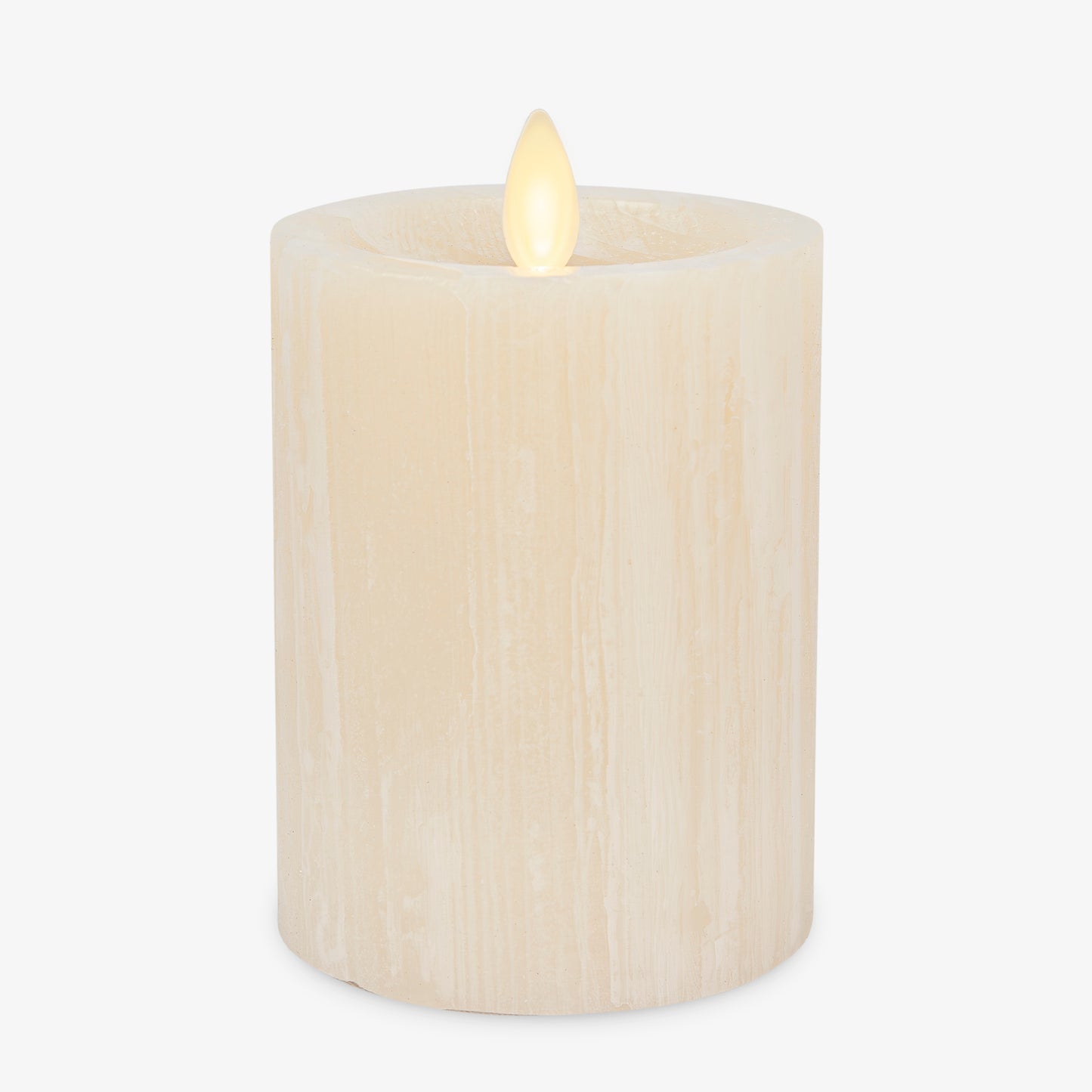 White Swan Selenite Flameless Candle Pillar