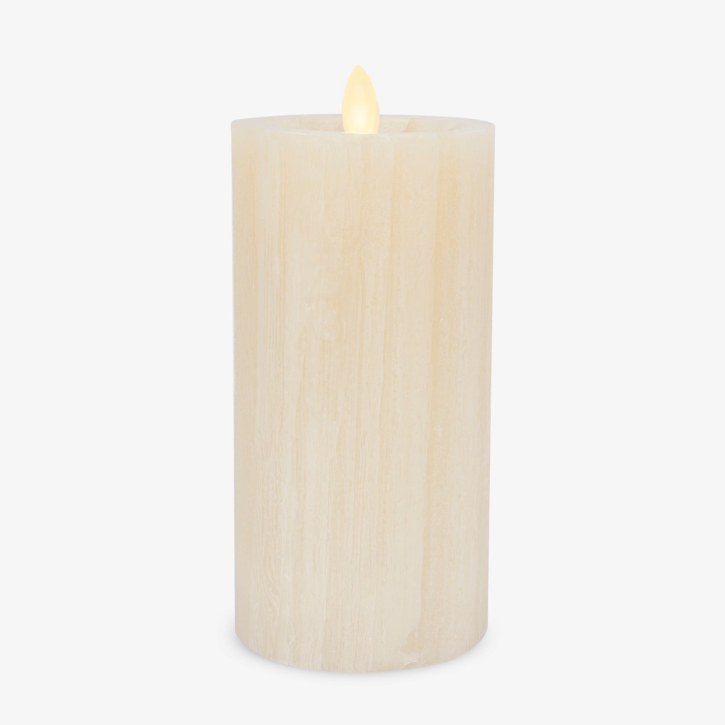 White Swan Selenite Flameless Candle Pillar