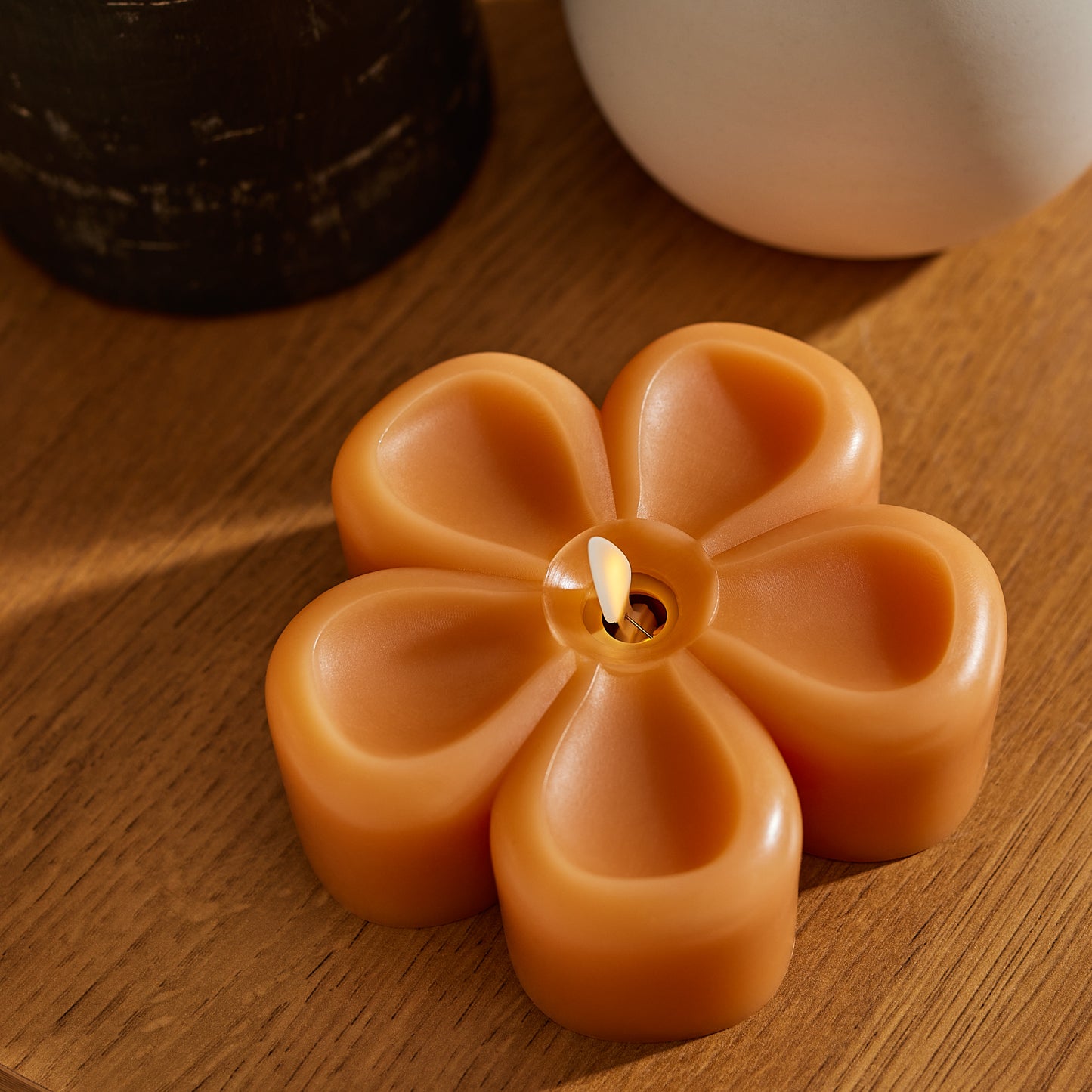 Sunlit Honey Flower Flameless Candle Tealight