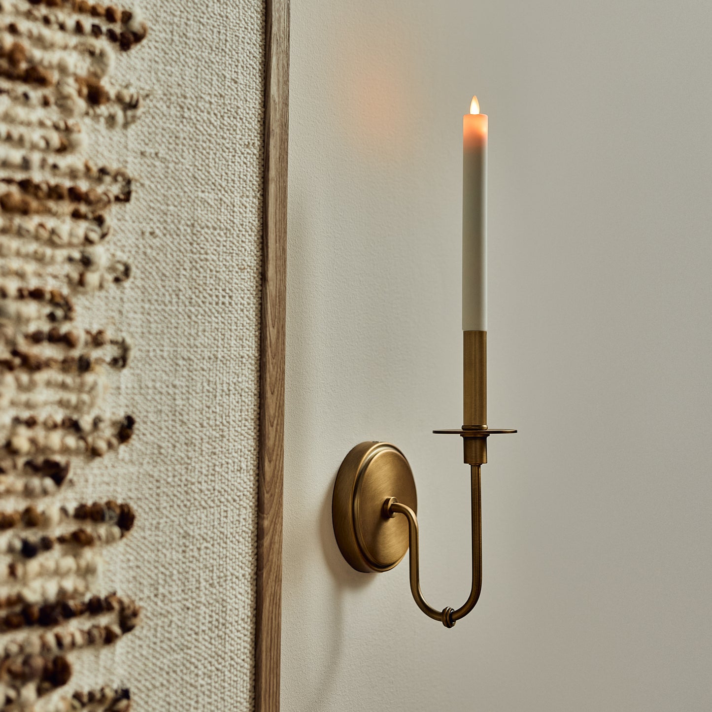 Pearl Ivory Flameless Candle E12 Taper Bulb