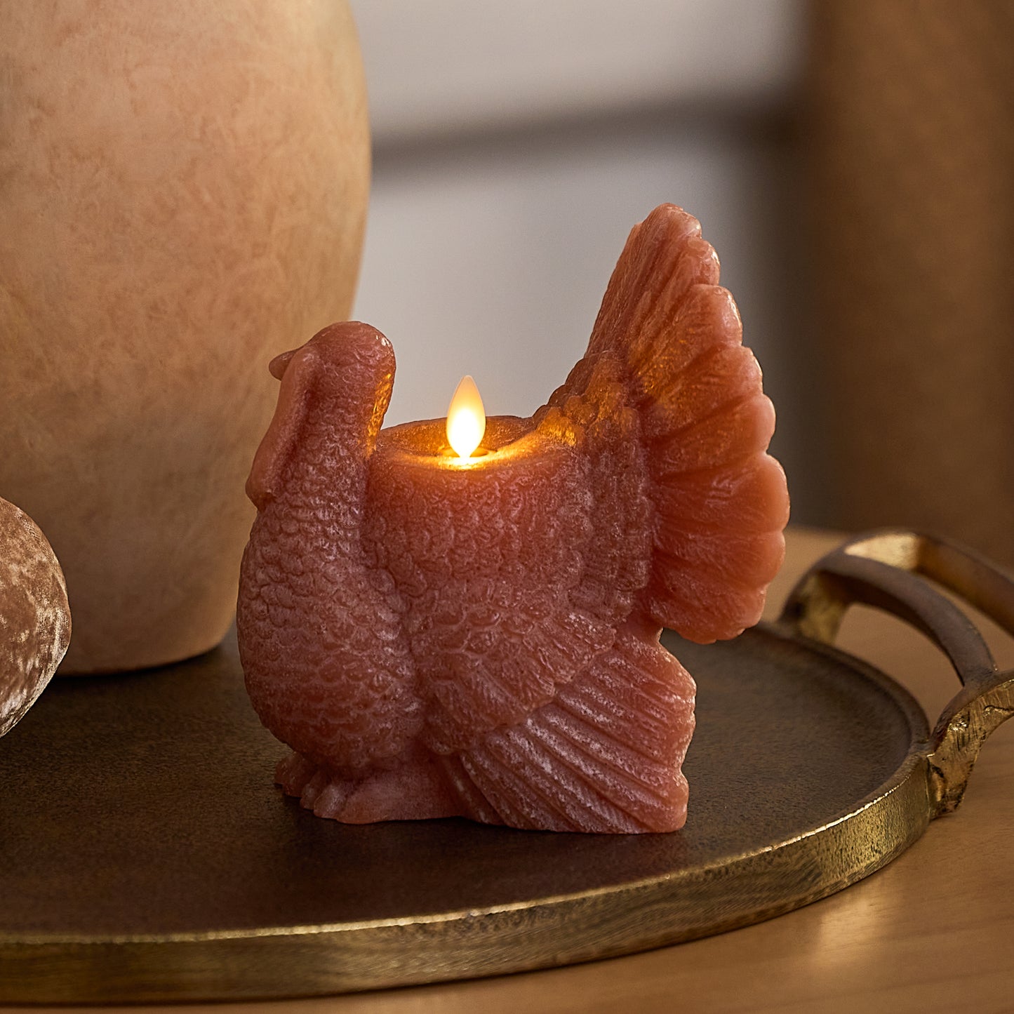 Caramel Café Flameless Candle Turkey