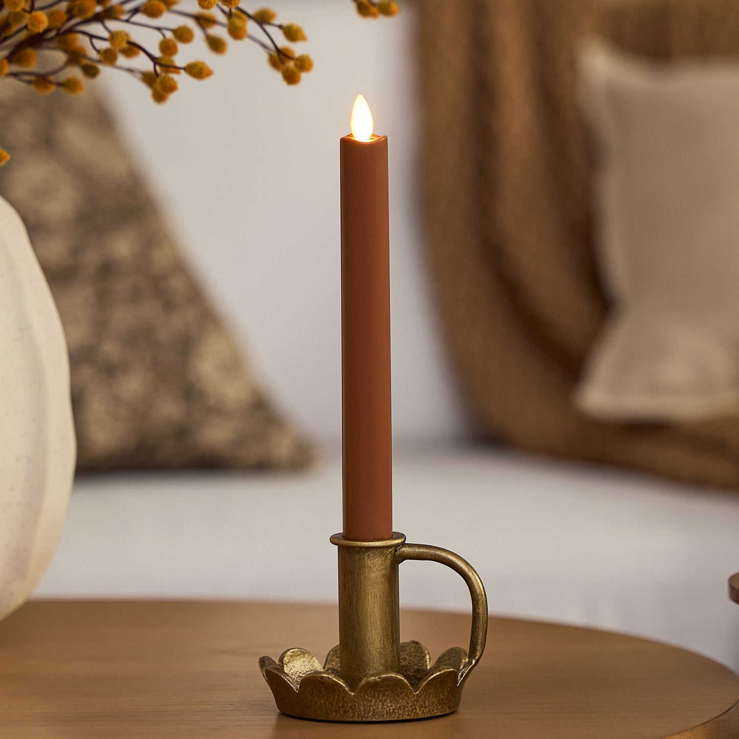 Caramel Café Flameless Candle Taper