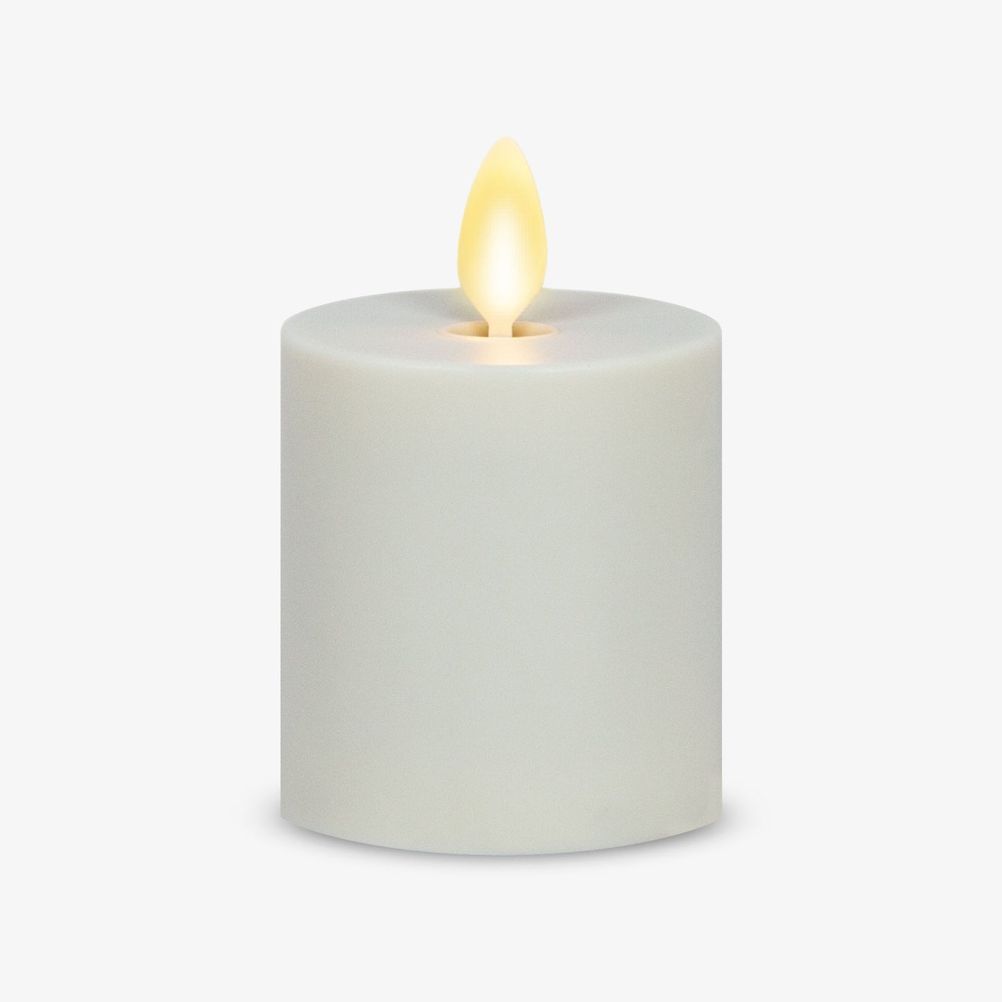 Pearl Ivory Outdoor Flameless Candle Votive - Flat Top