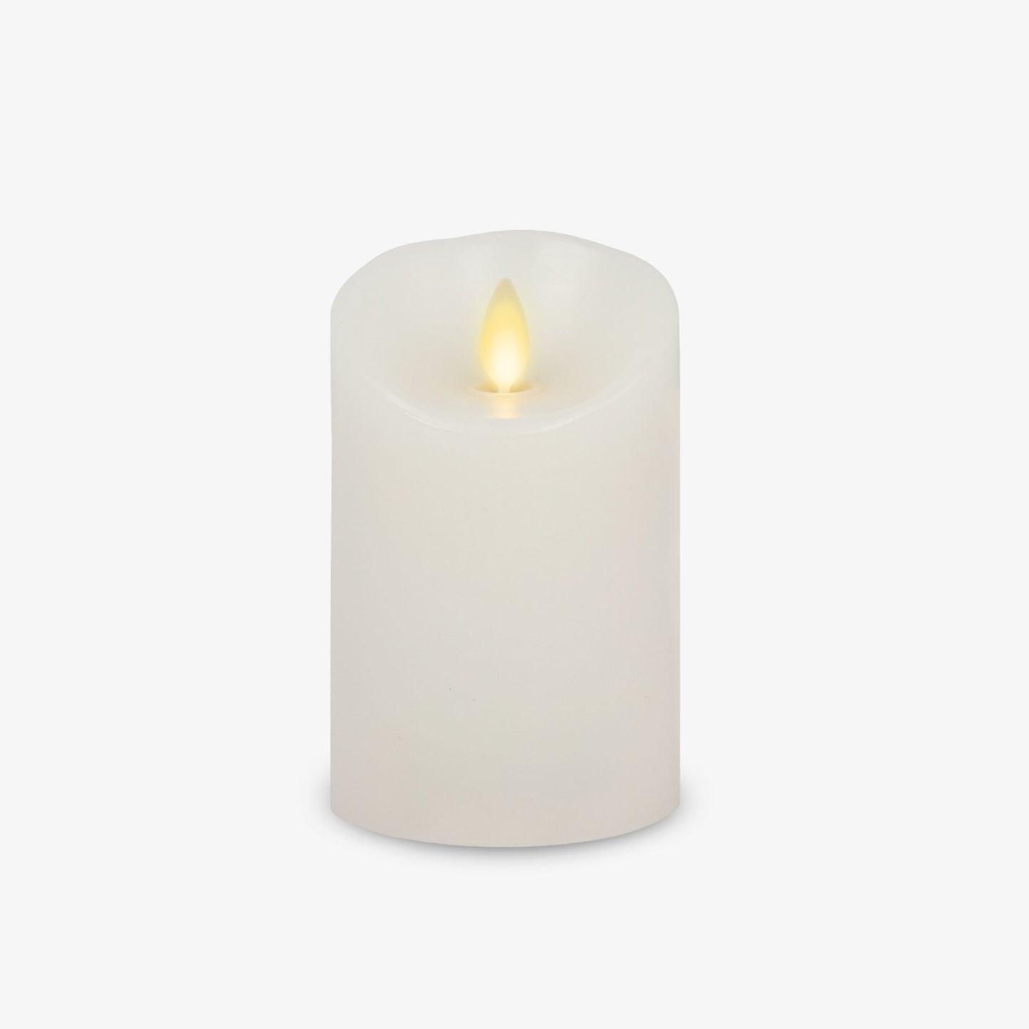 Flameless Color Changing Candle Pillar with Remote - Scallop Top - 3" Width