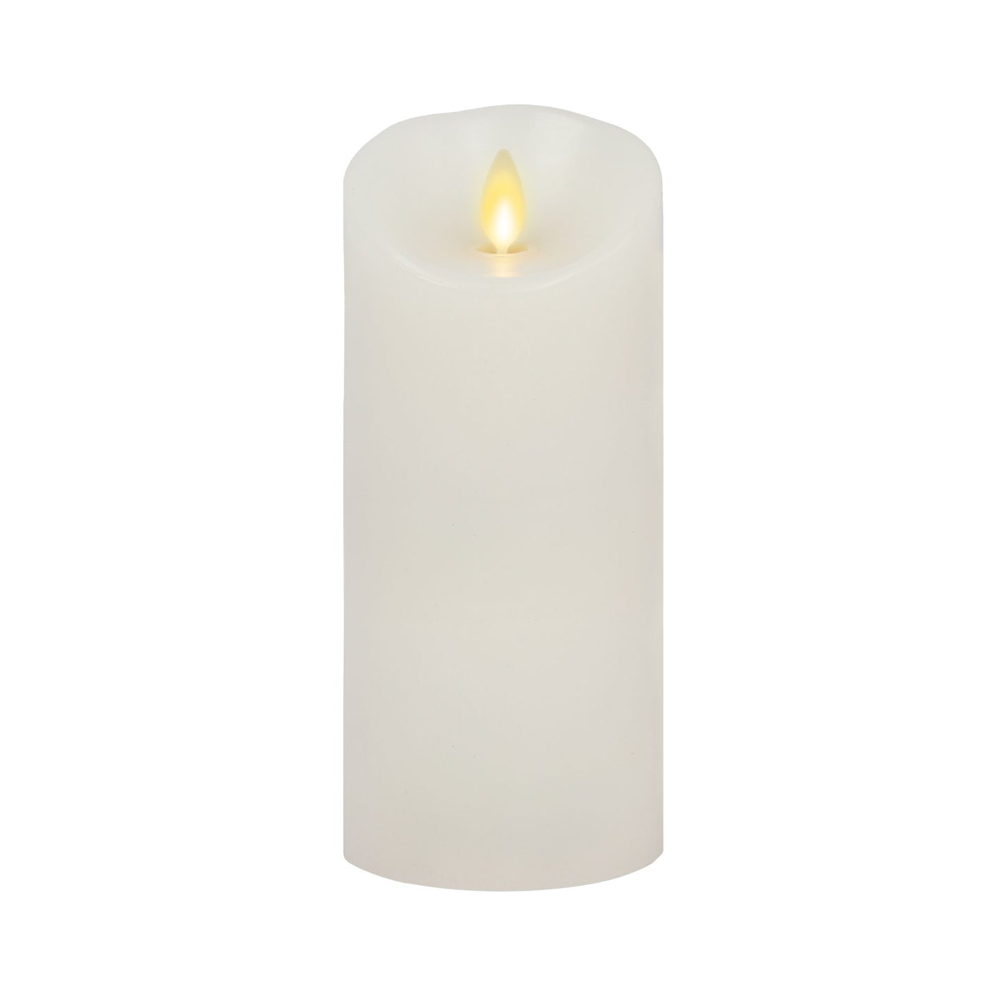 Flameless Color Changing Candle Pillar with Remote - Scallop Top - 3" Width