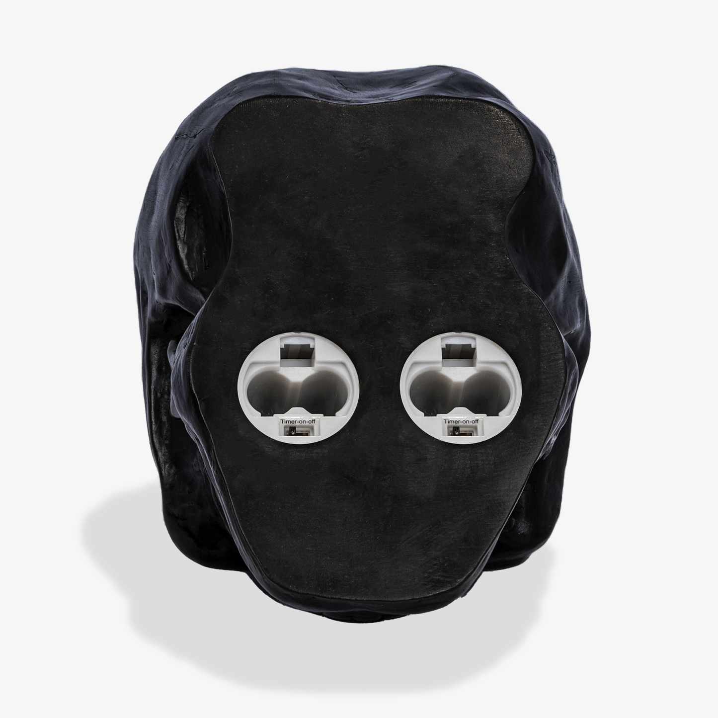 Large Black Flameless Candle Skull