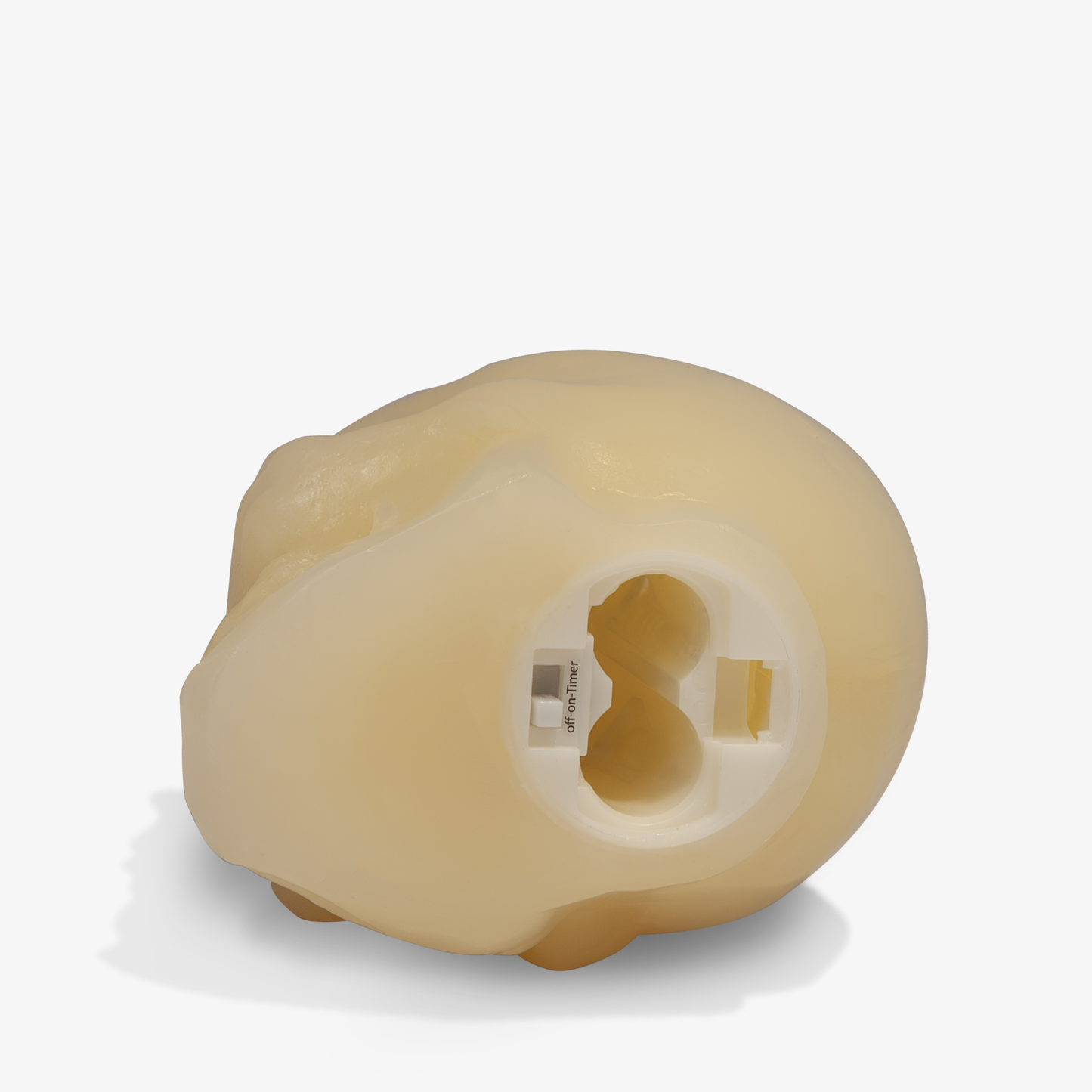 Ivory Flameless Candle Skull