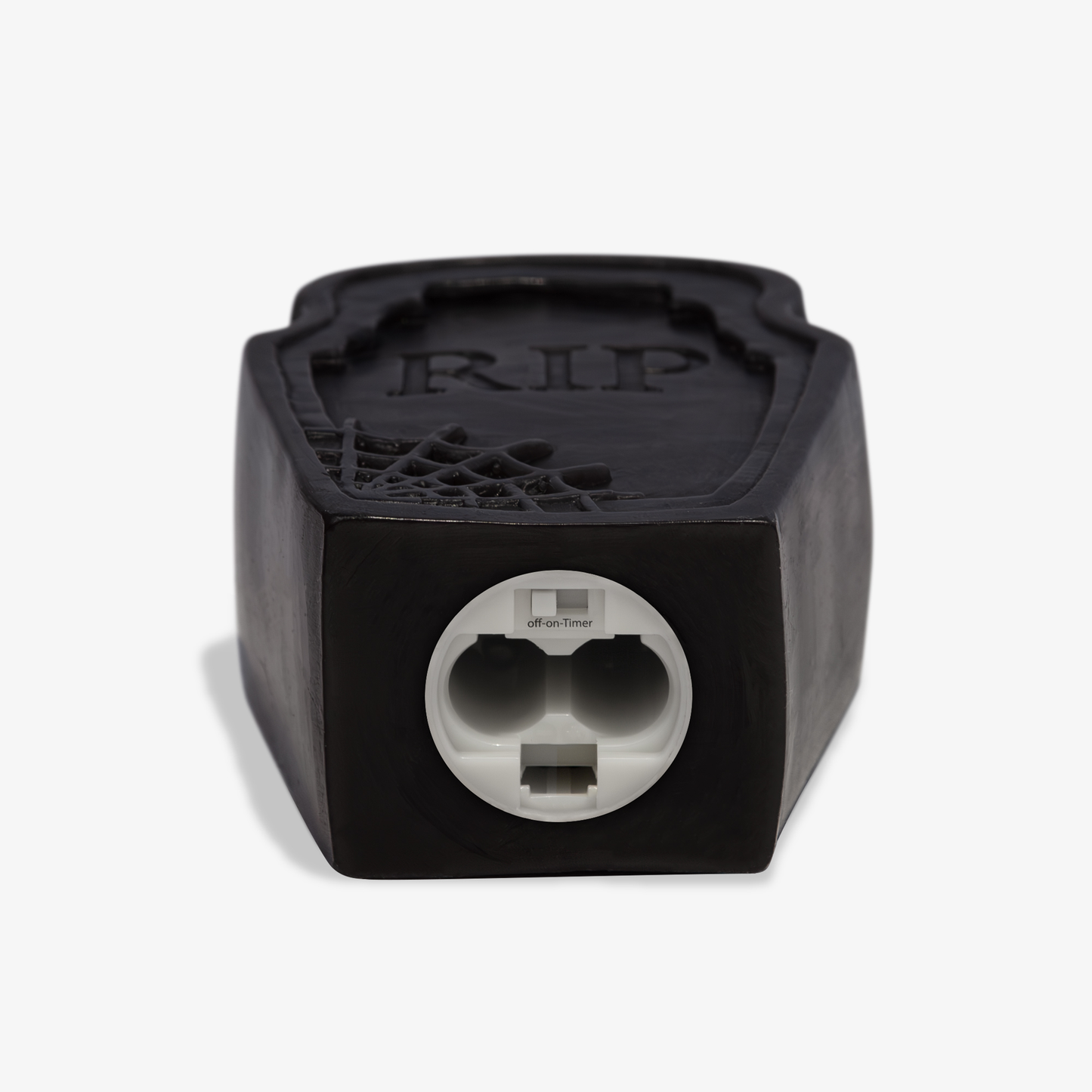 Black Flameless Candle RIP Tombstone