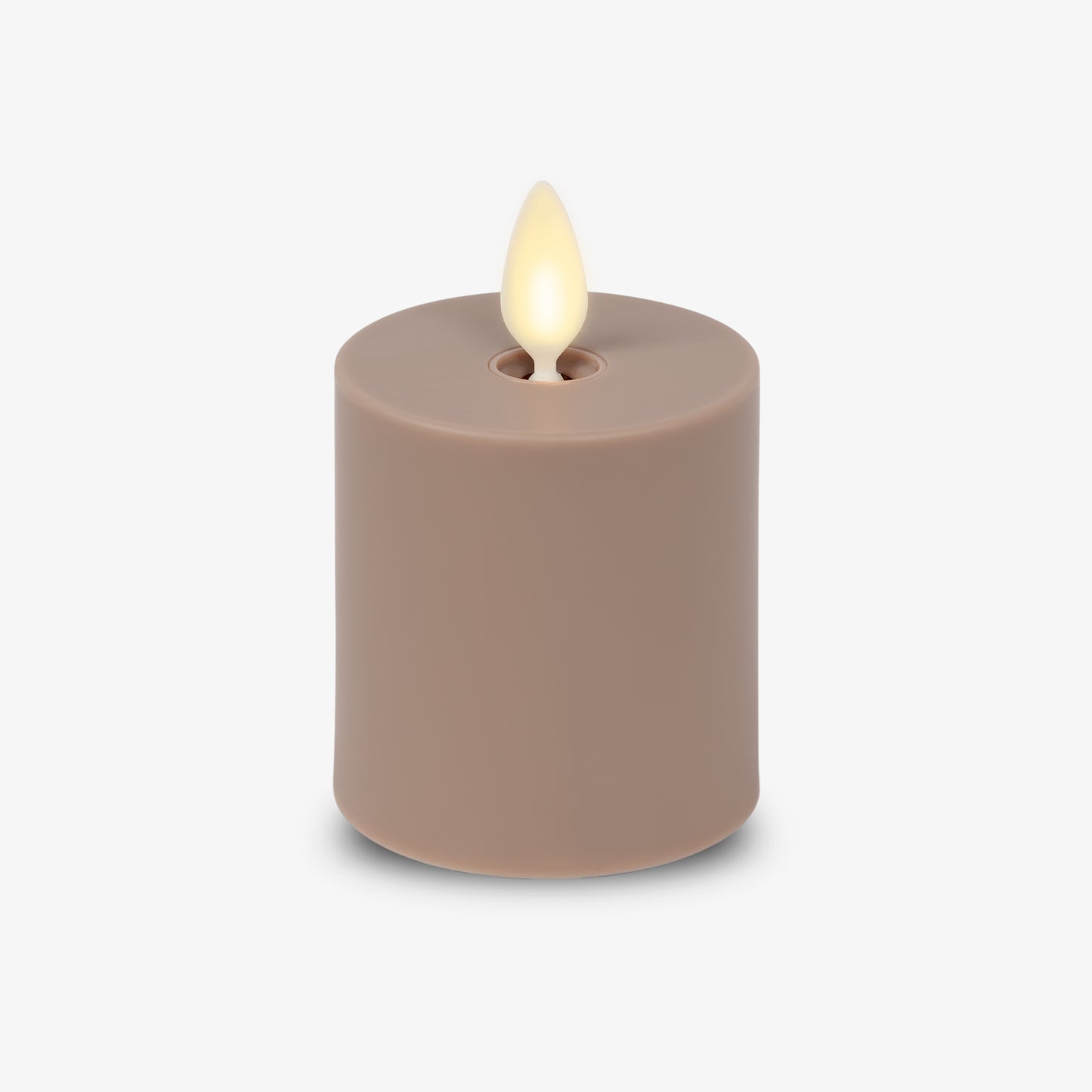 Timeless Taupe Outdoor Flameless Candle Votive