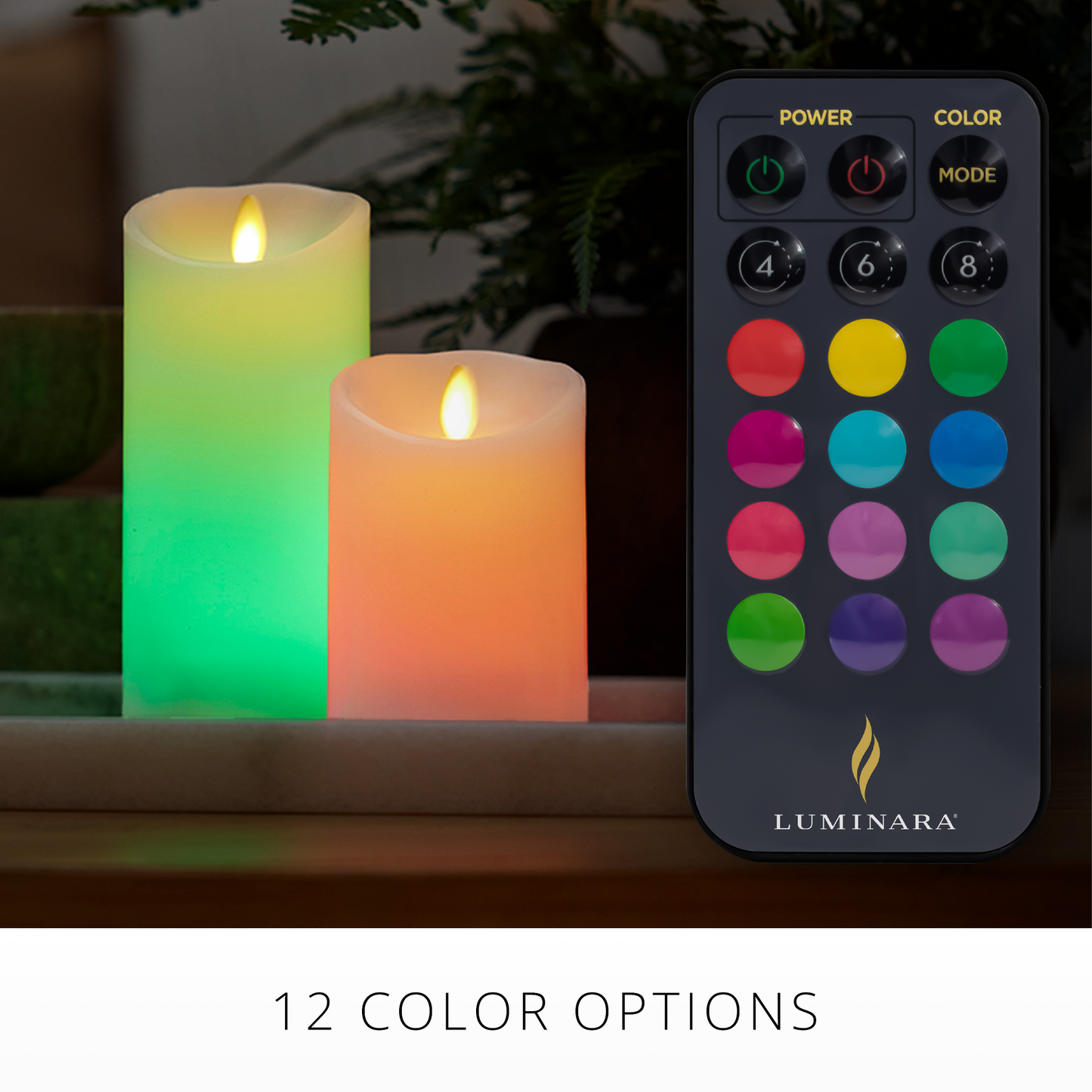 an image of a color-changing flameless candle from Luminara