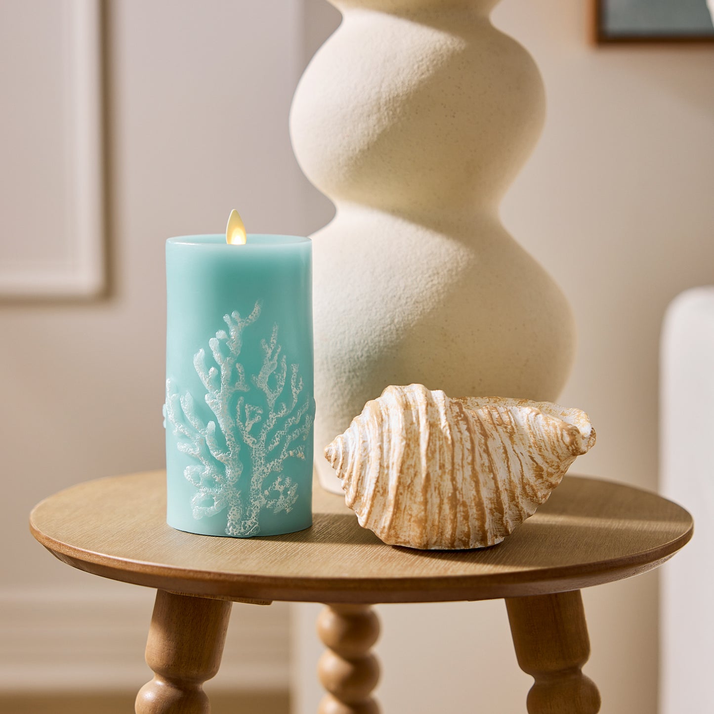 Tun Shell Flameless Candle