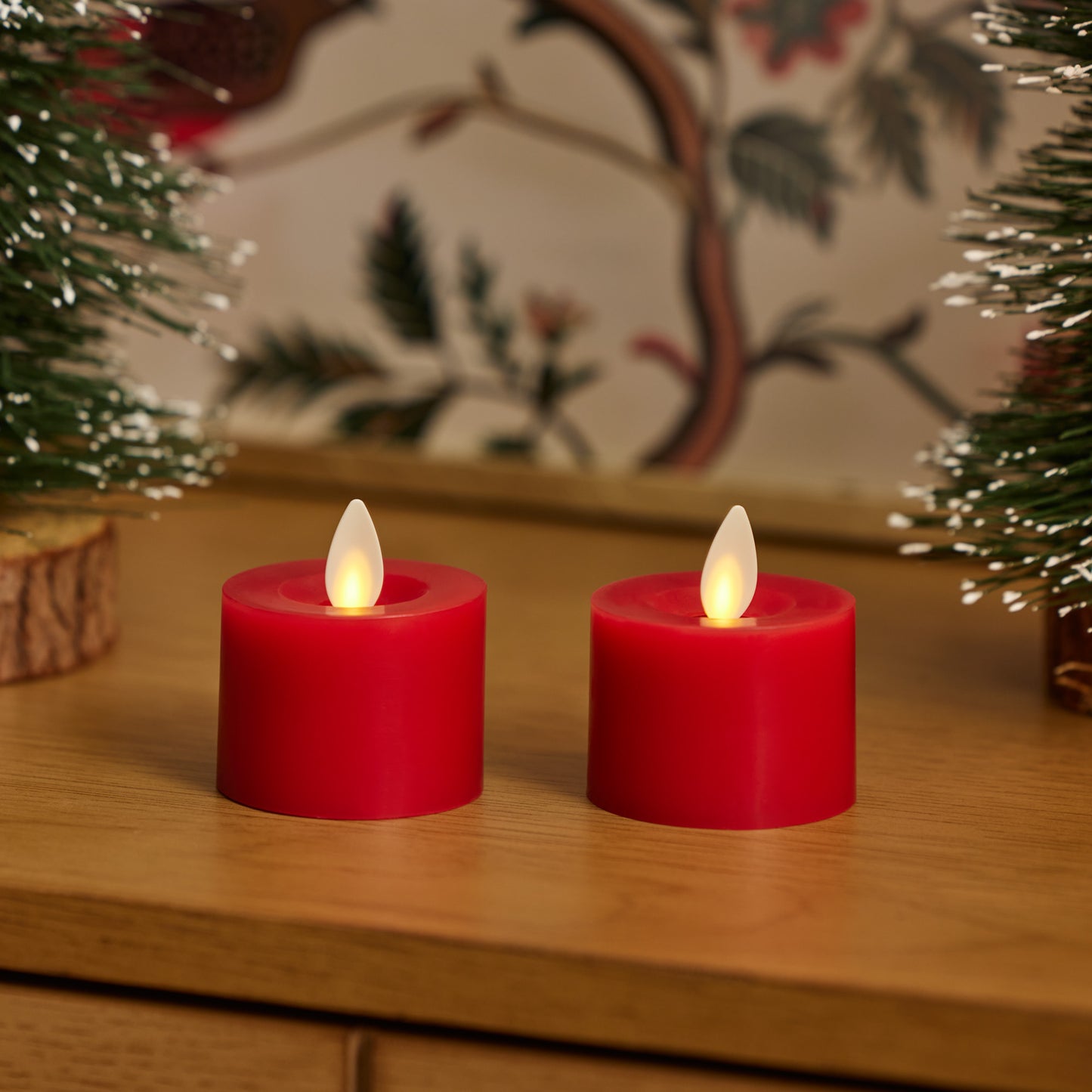 Holiday Red Flameless Candle Tealights