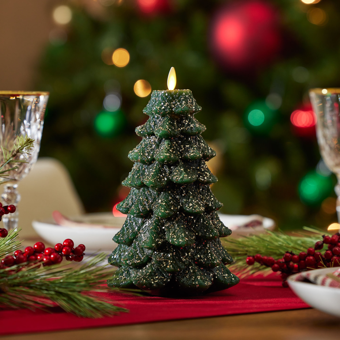 an image of Luminara's Christmas tree candles