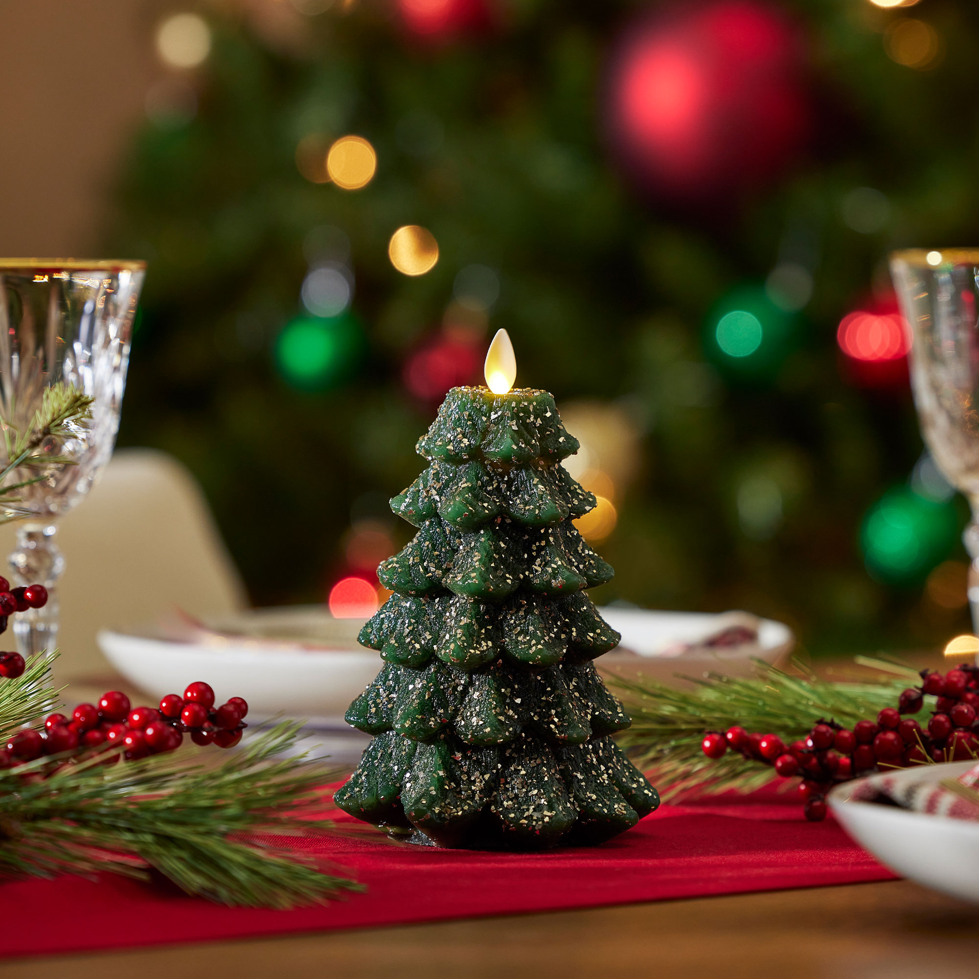 an image of Luminara's Christmas tree candles