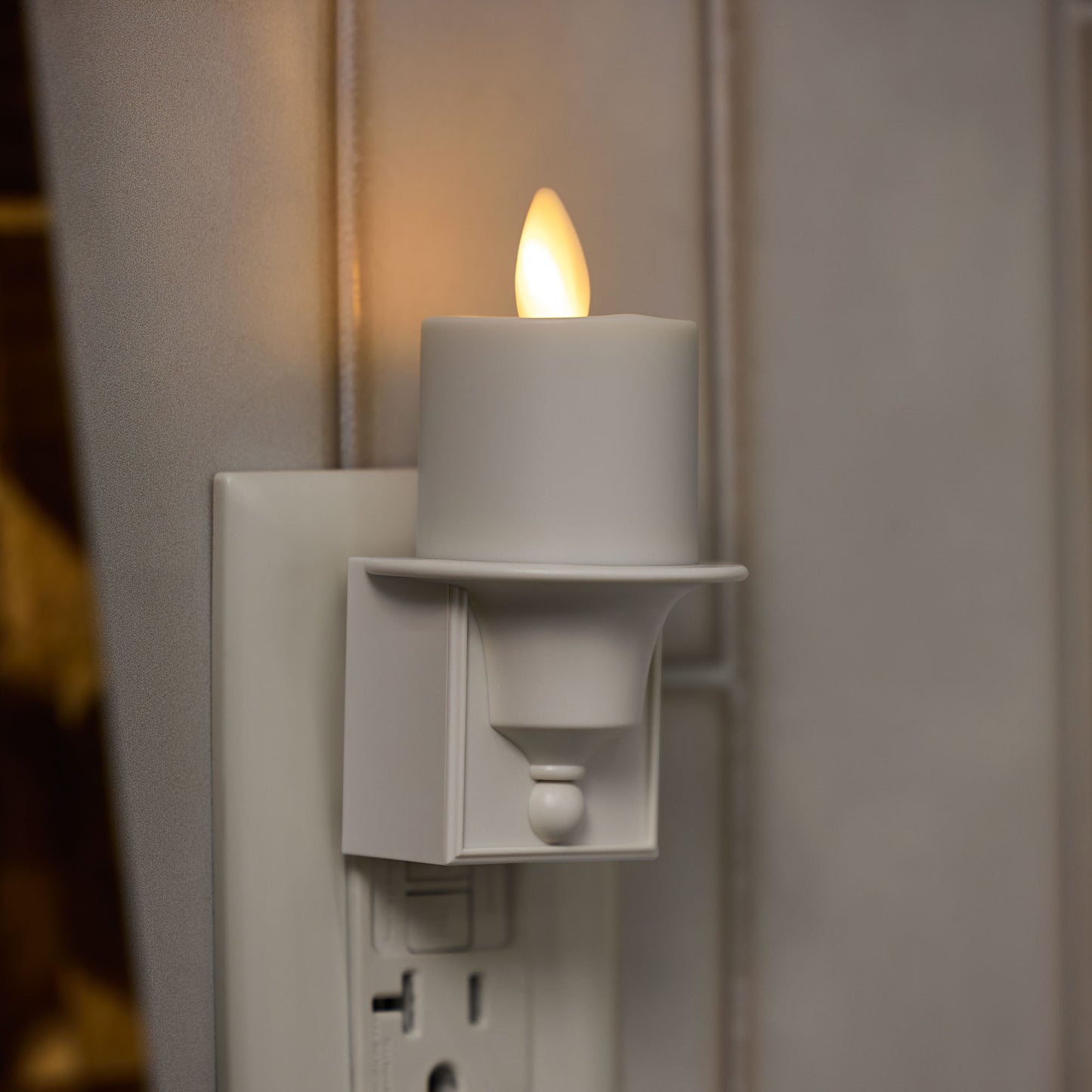 White Flameless Candle Nightlight