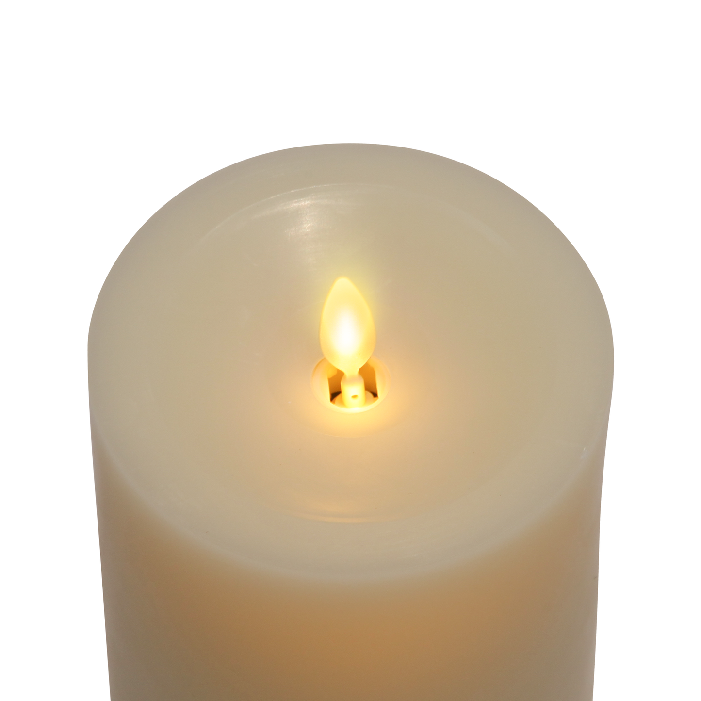an image of Luminara's wick to flame pearl ivory flameless candles