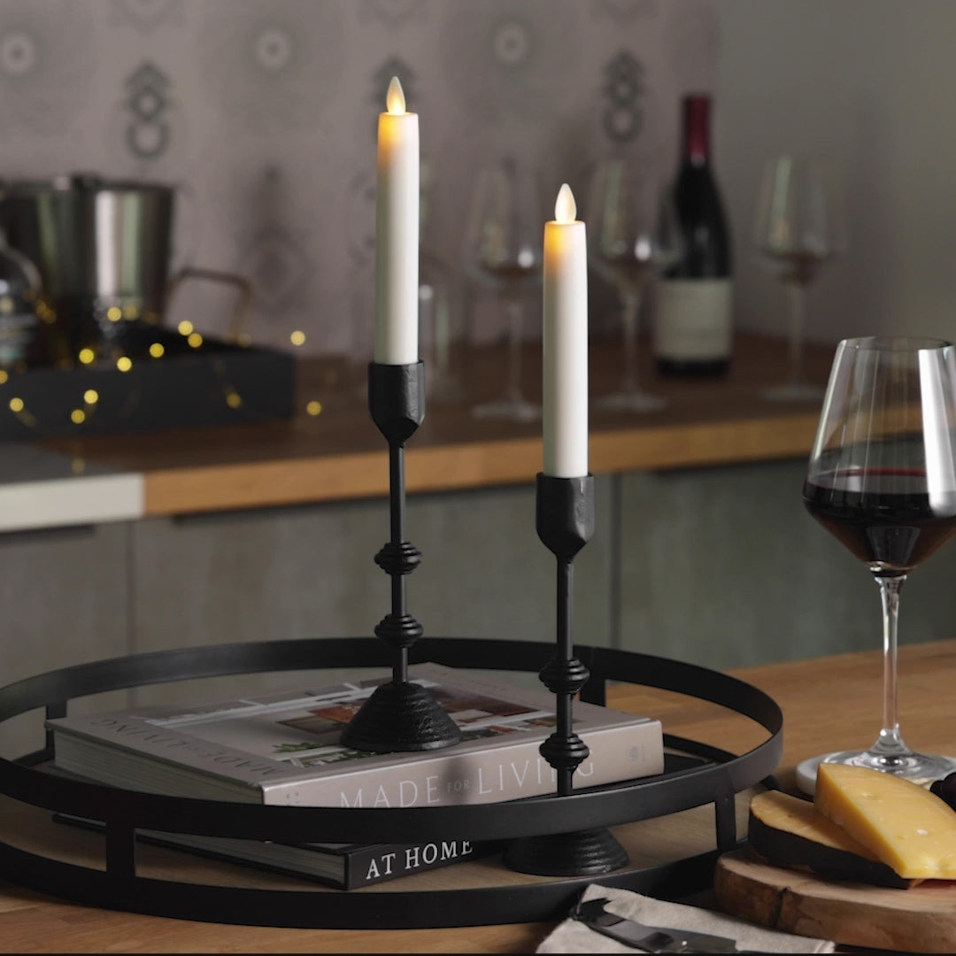 a video of Luminara's white flameless candles