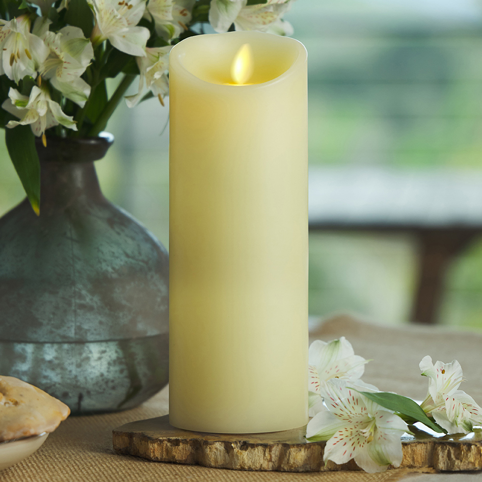 an image of Luminara's vanilla scented flameless candles