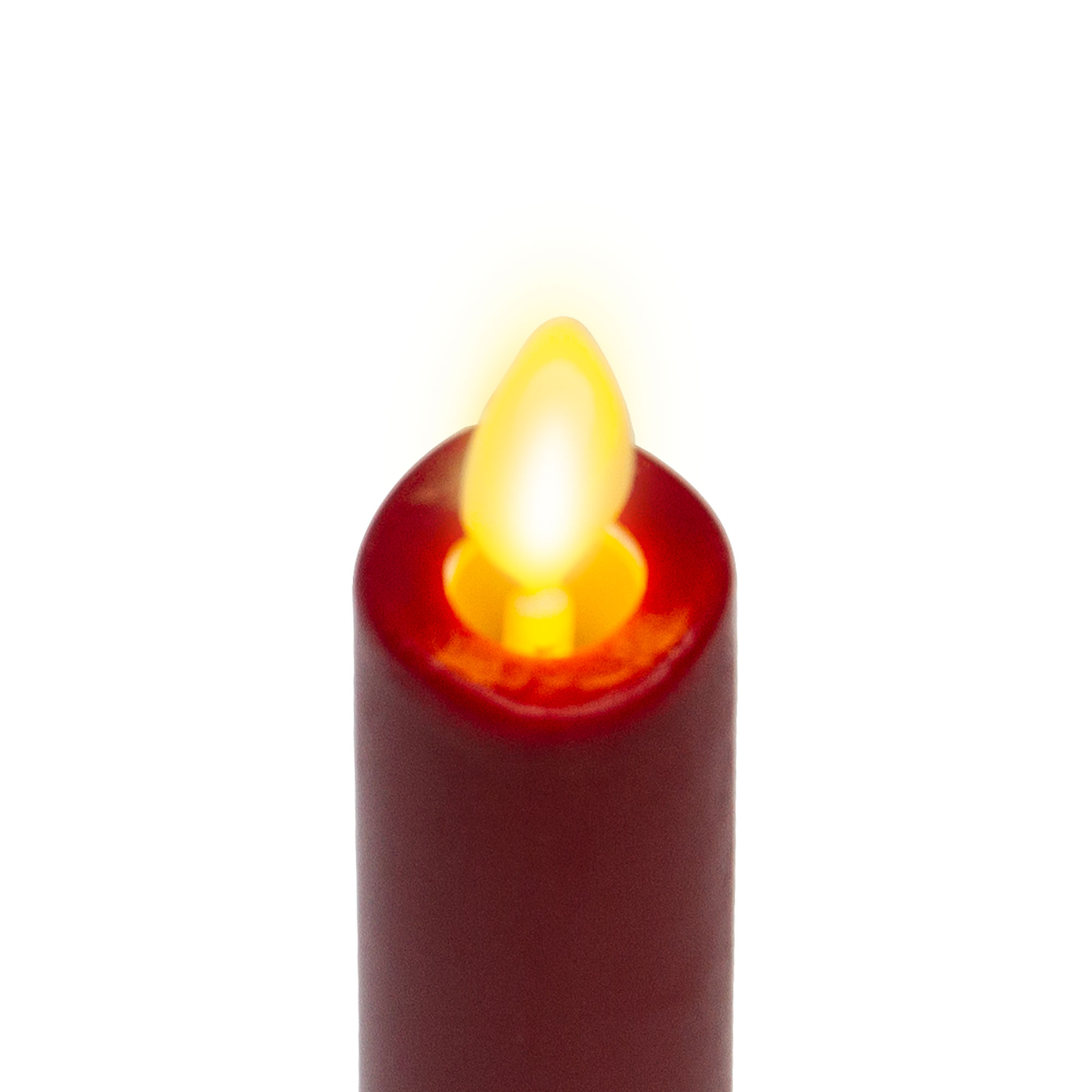 an image of Luminara's burgundy flameless candles