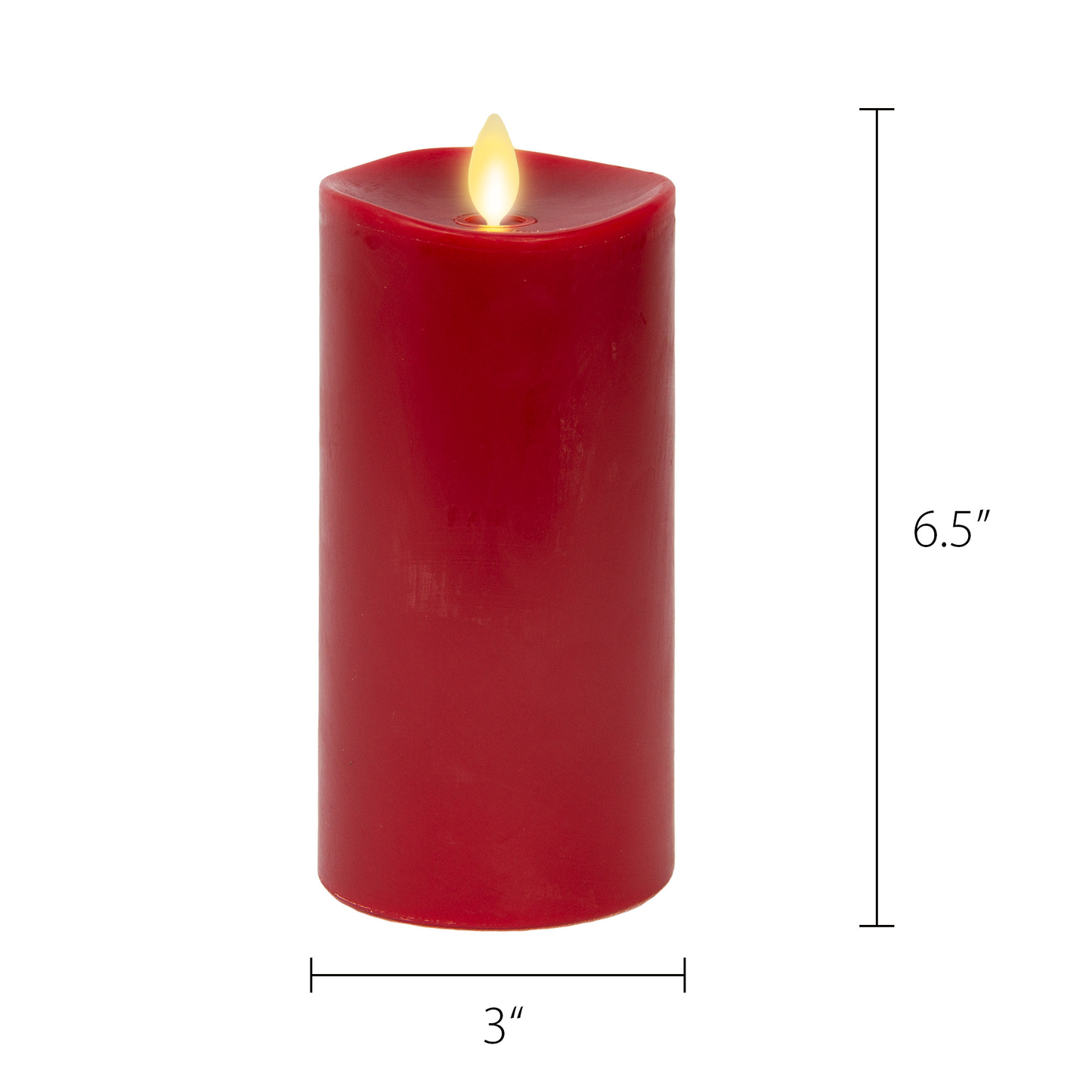 Burgundy flameless candles