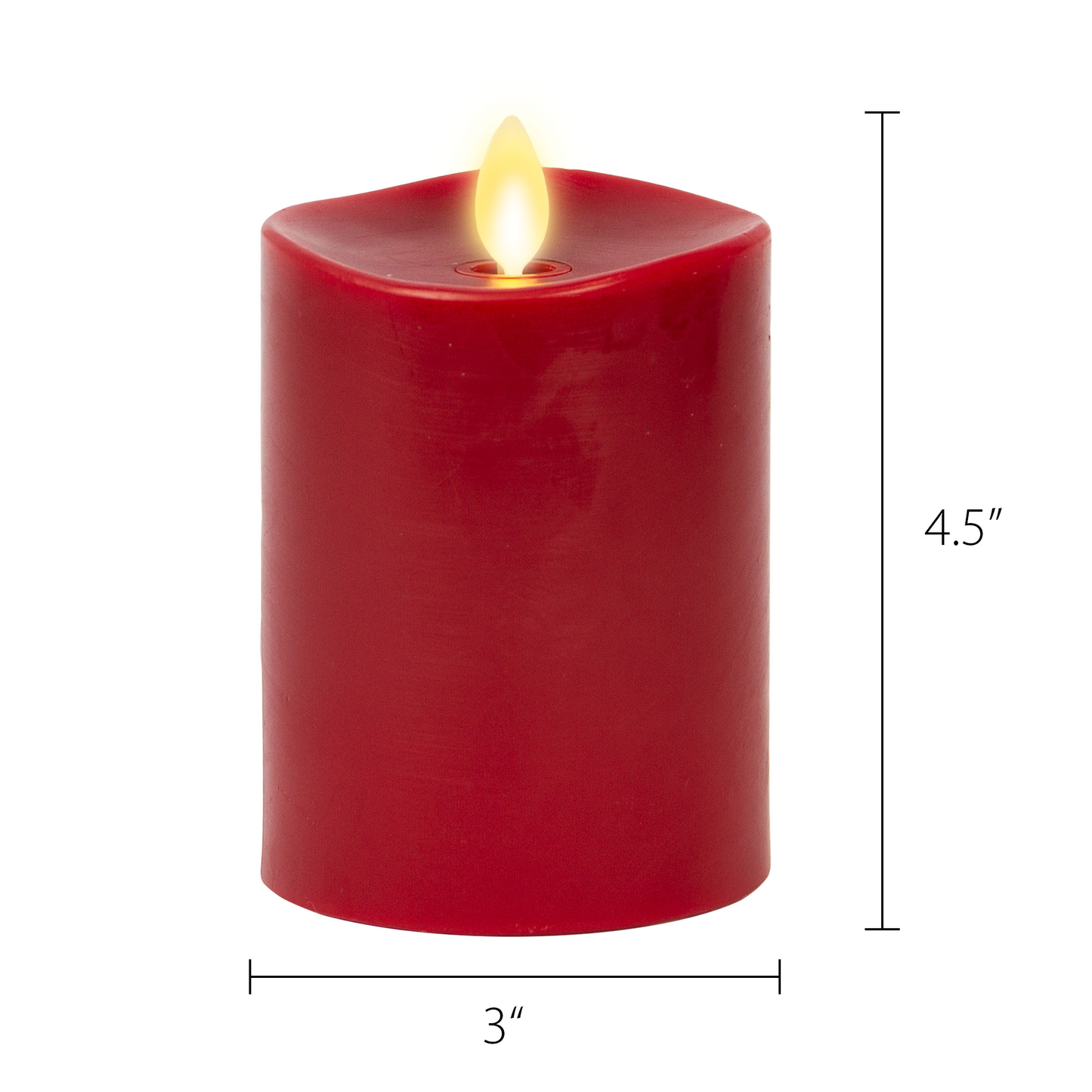 Burgundy flameless candles