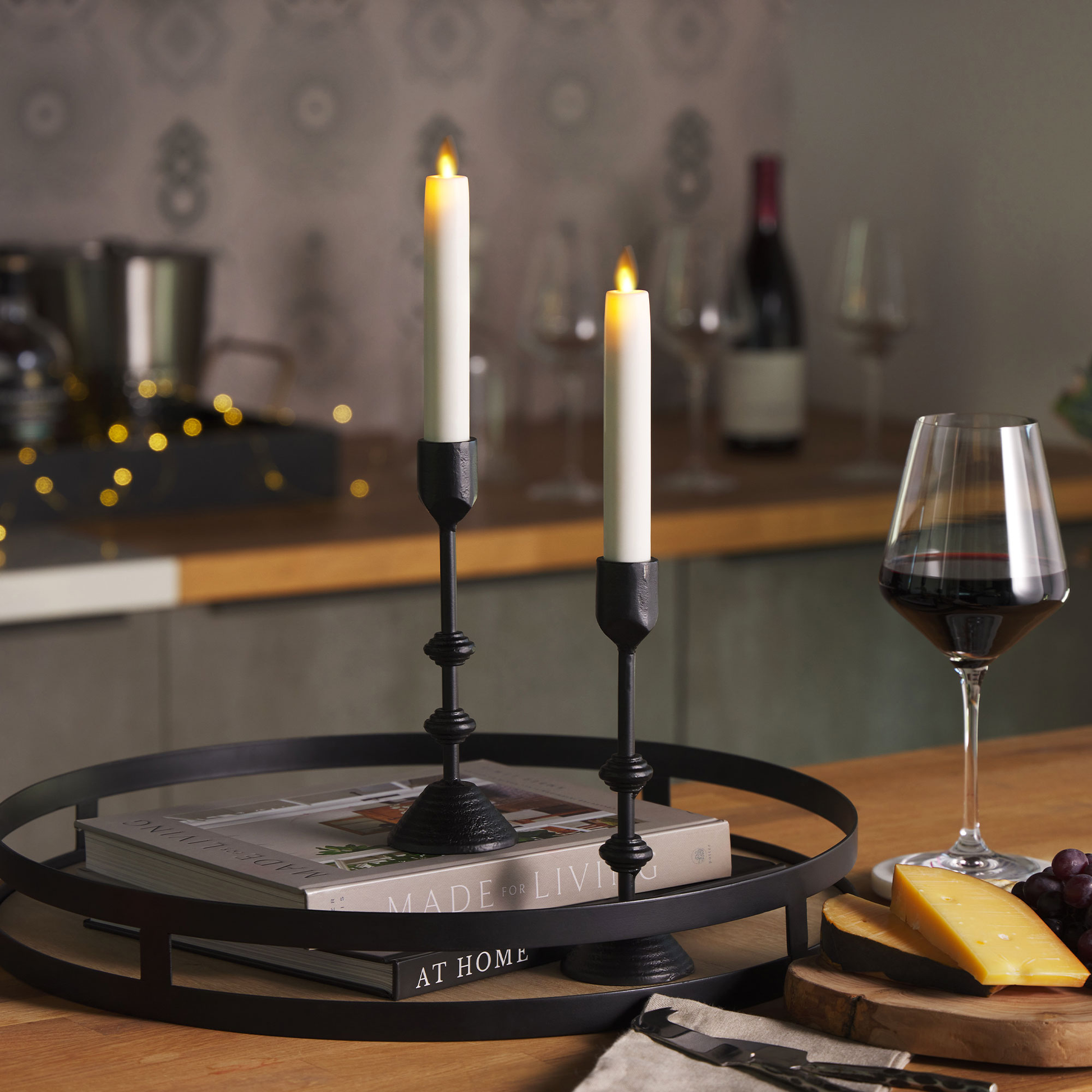 an image of Luminara's white flameless candles