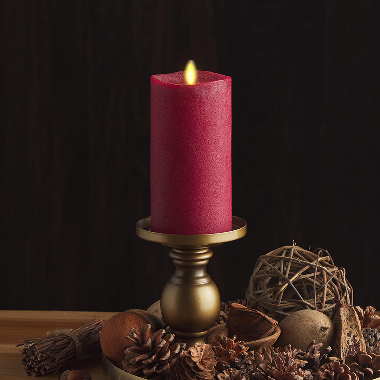 Red Flameless Candles