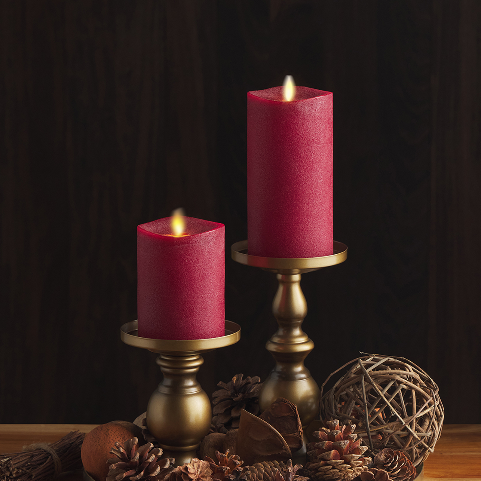 Red Flameless Candles