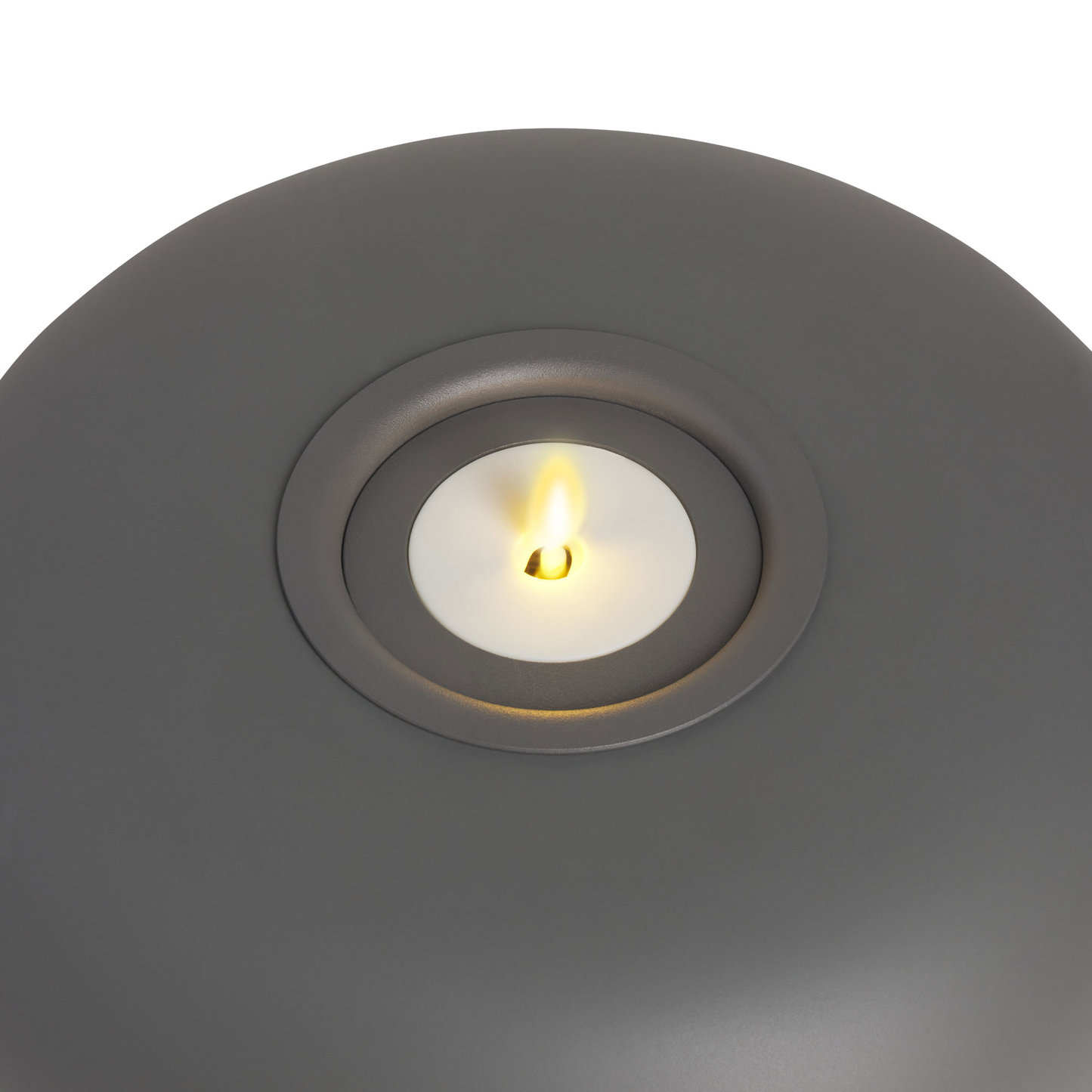 Tubular Decorative Concrete Candle Holder with Outdoor Votive