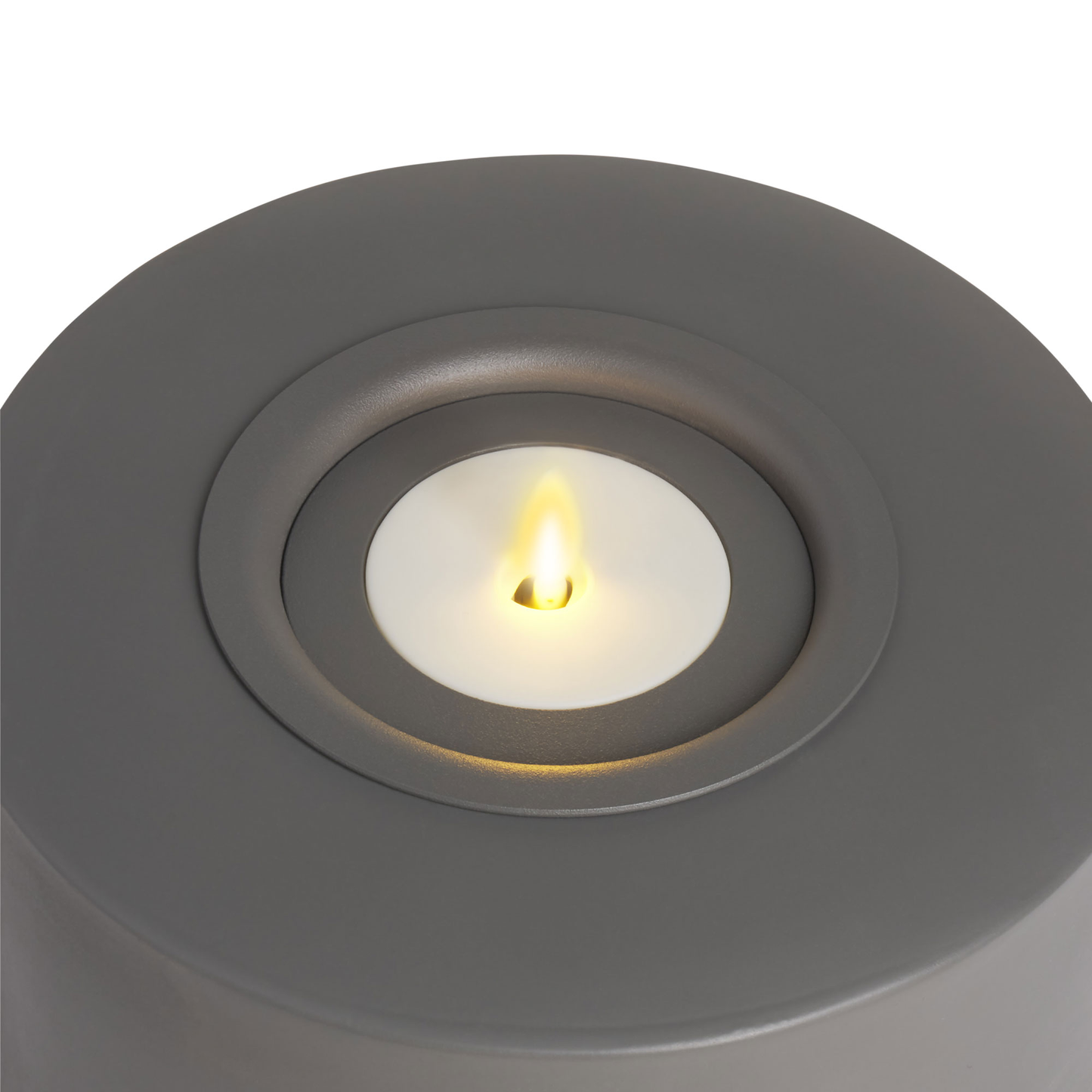 Small Concrete Cylinder Decorative Candle Holder with Outdoor Votive
